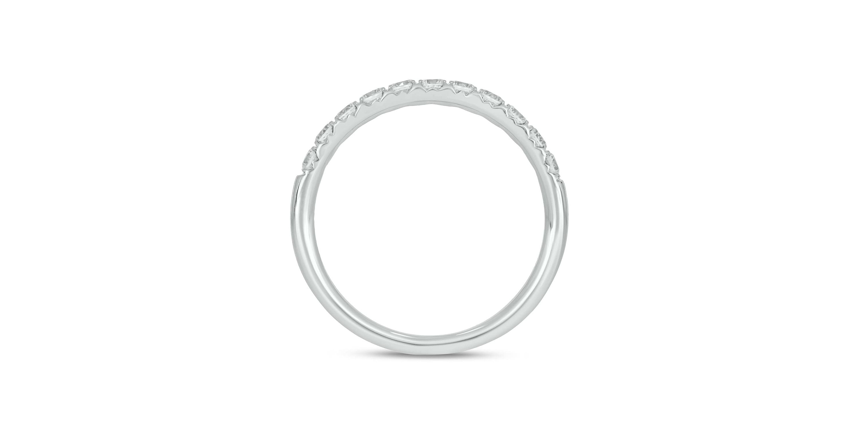 Lab Created 1/2 Carat Lab-Grown Diamond Anniversary Ring in Sterling Silver