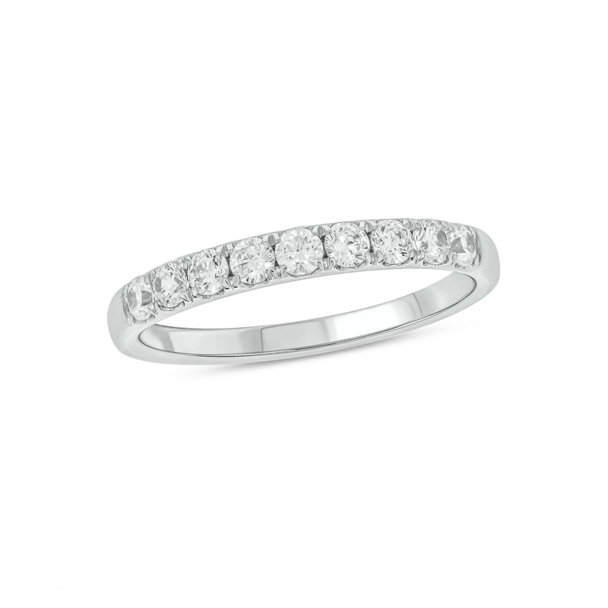 Lab Created 1 /2 Carat Lab-Grown Diamond Anniversary Ring in Sterling Silver