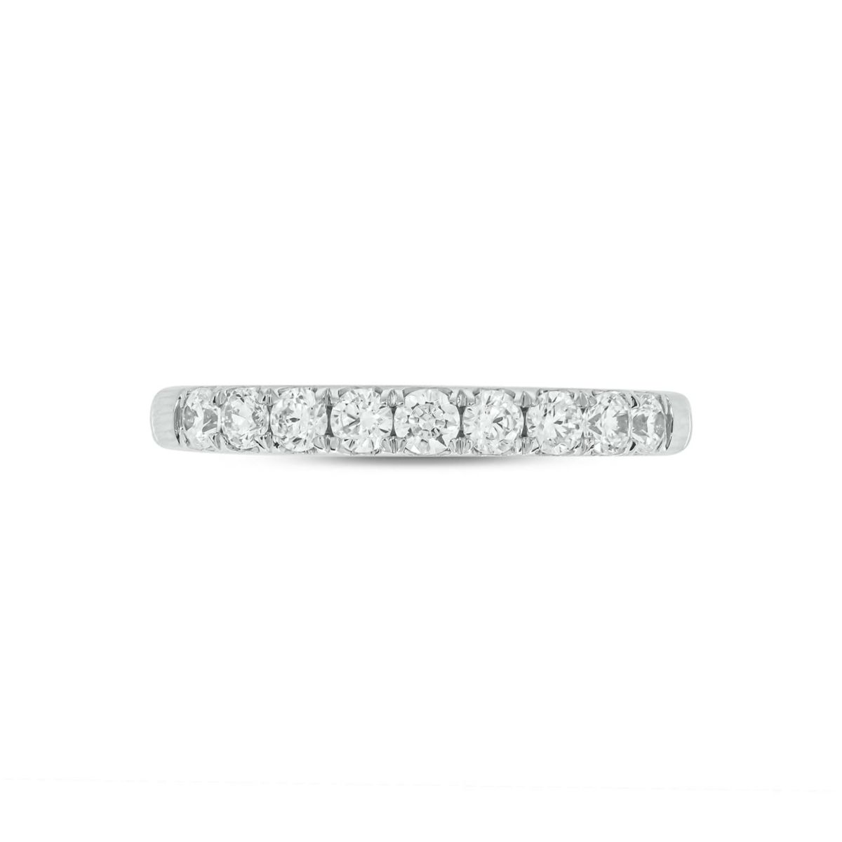 Lab Created 1 /2 Carat Lab-Grown Diamond Anniversary Ring in Sterling Silver