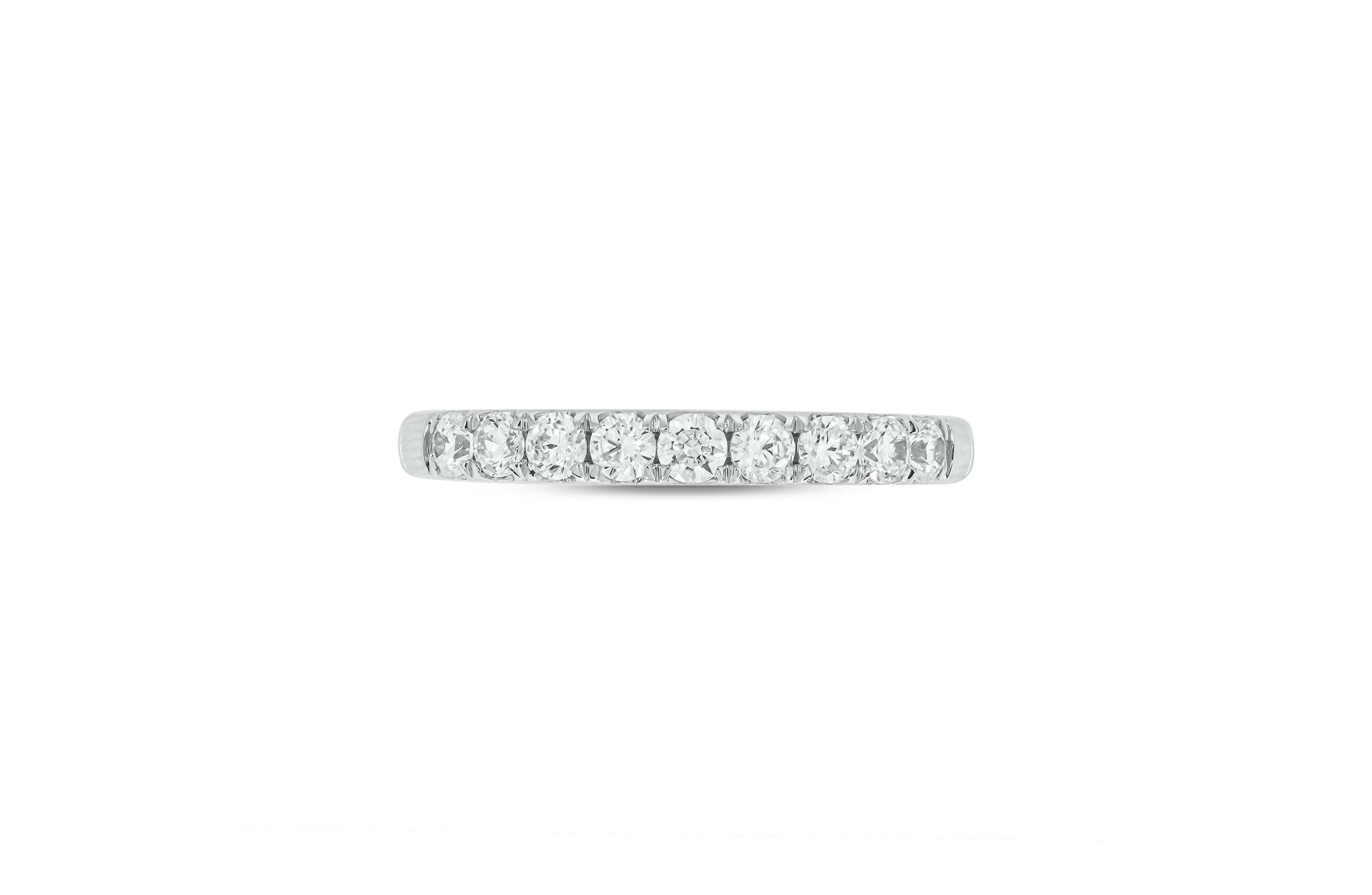 Lab Created 1 /2 Carat Lab-Grown Diamond Anniversary Ring in Sterling Silver