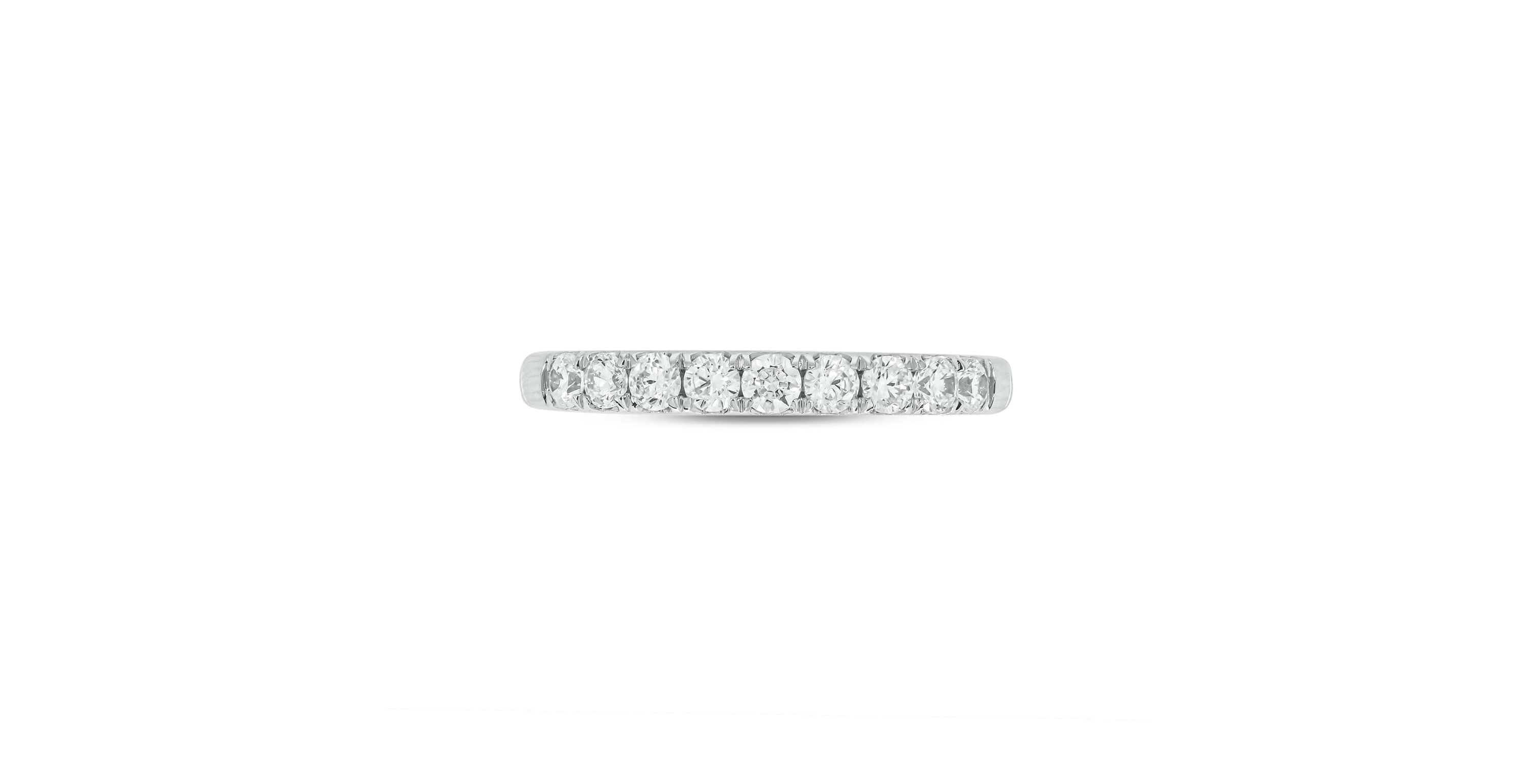 Lab Created 1 /2 Carat Lab-Grown Diamond Anniversary Ring in Sterling Silver