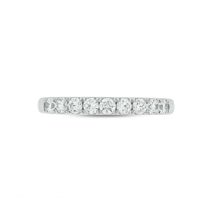 Lab Created 1 /2 Carat Lab-Grown Diamond Anniversary Ring in Sterling Silver