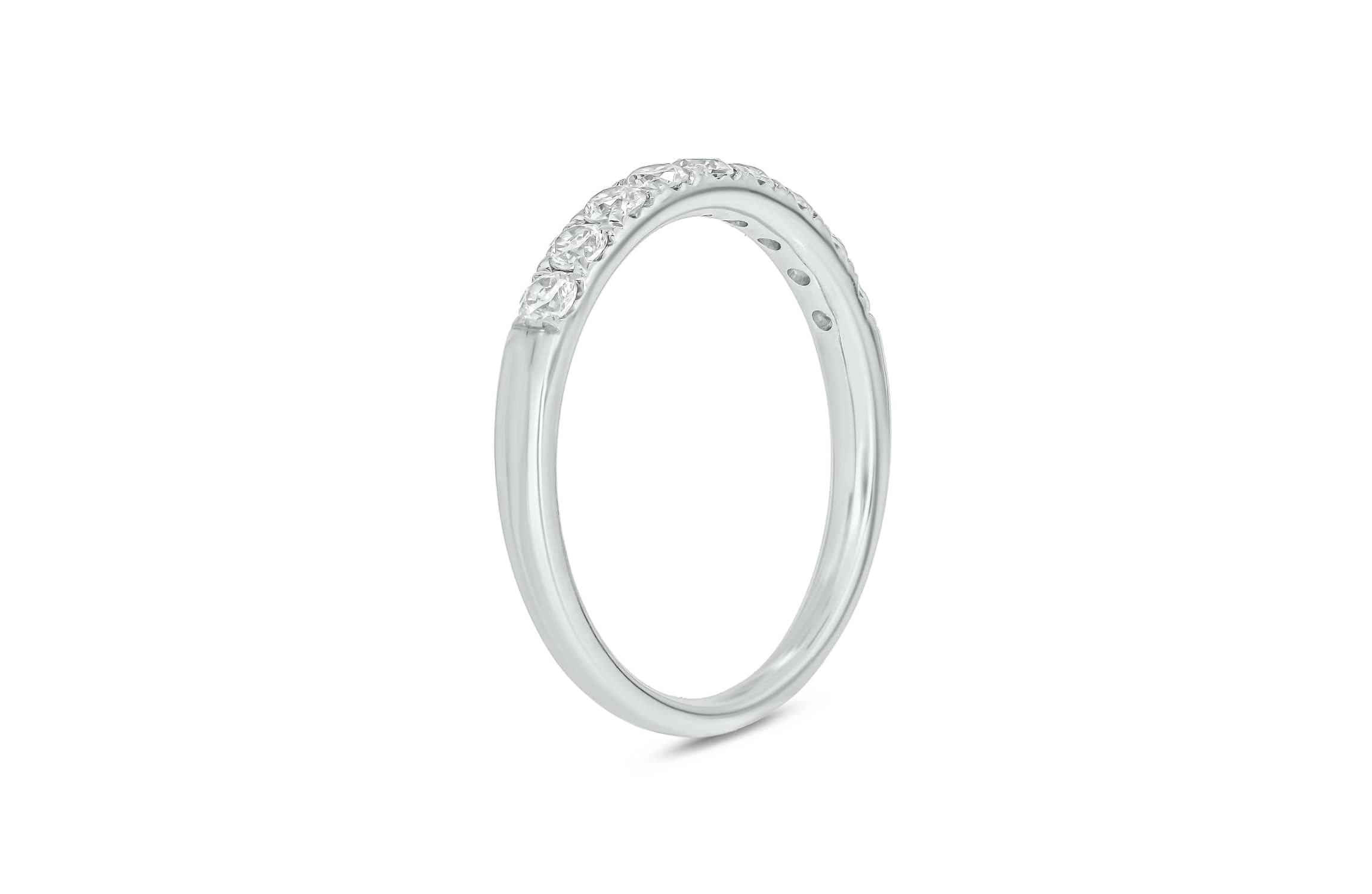 Lab Created 1 /2 Carat Lab-Grown Diamond Anniversary Ring in Sterling Silver