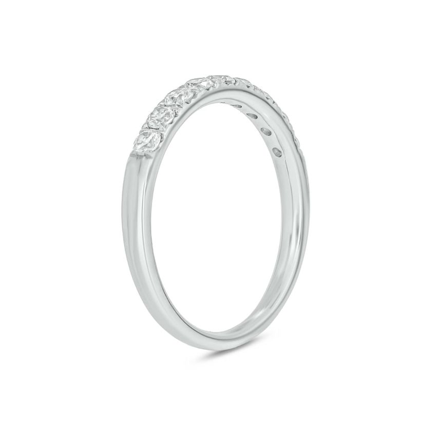 Lab Created 1 /2 Carat Lab-Grown Diamond Anniversary Ring in Sterling Silver