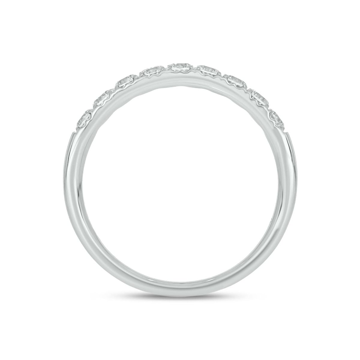 Lab Created 1 /2 Carat Lab-Grown Diamond Anniversary Ring in Sterling Silver
