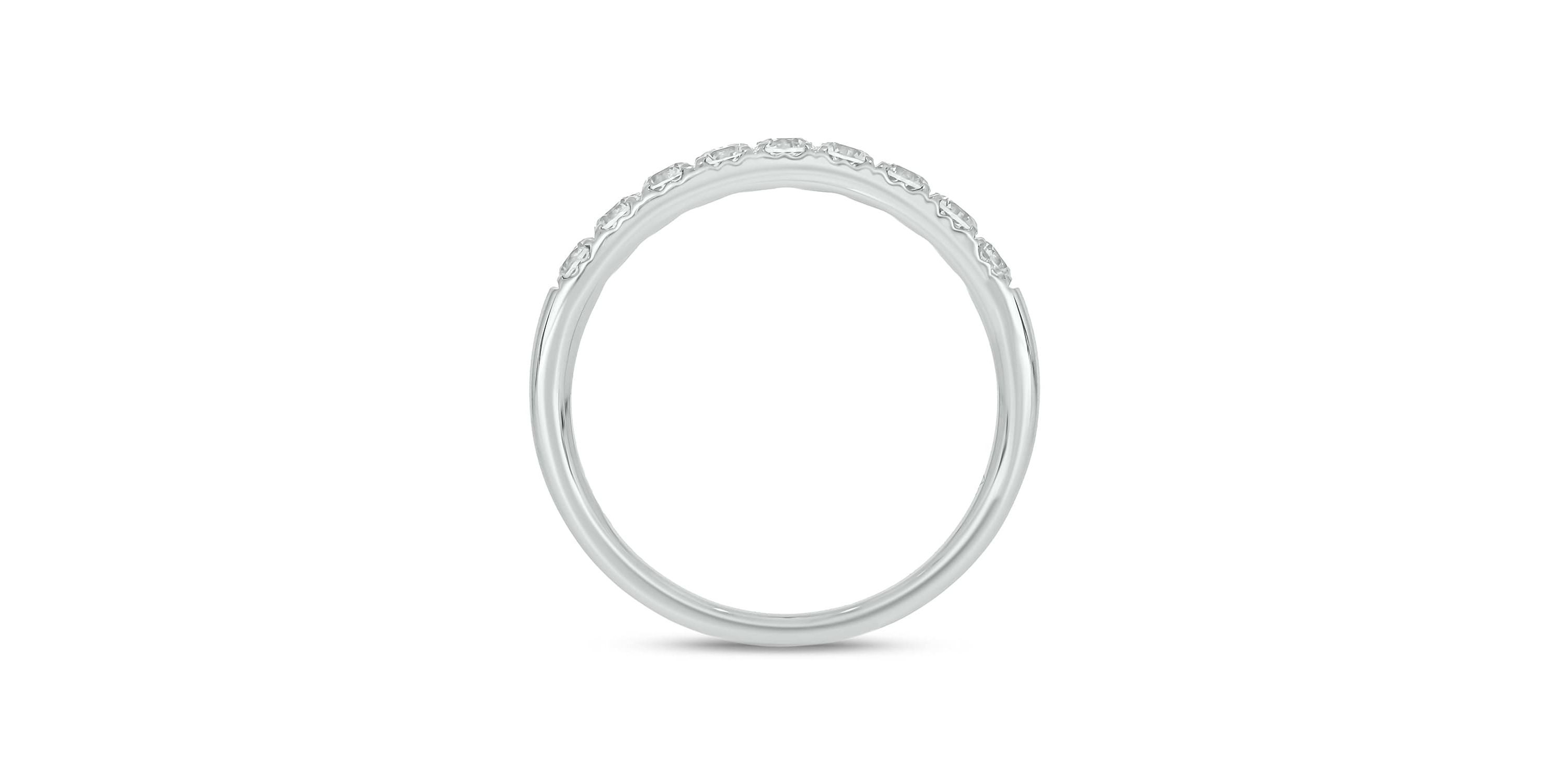 Lab Created 1 /2 Carat Lab-Grown Diamond Anniversary Ring in Sterling Silver