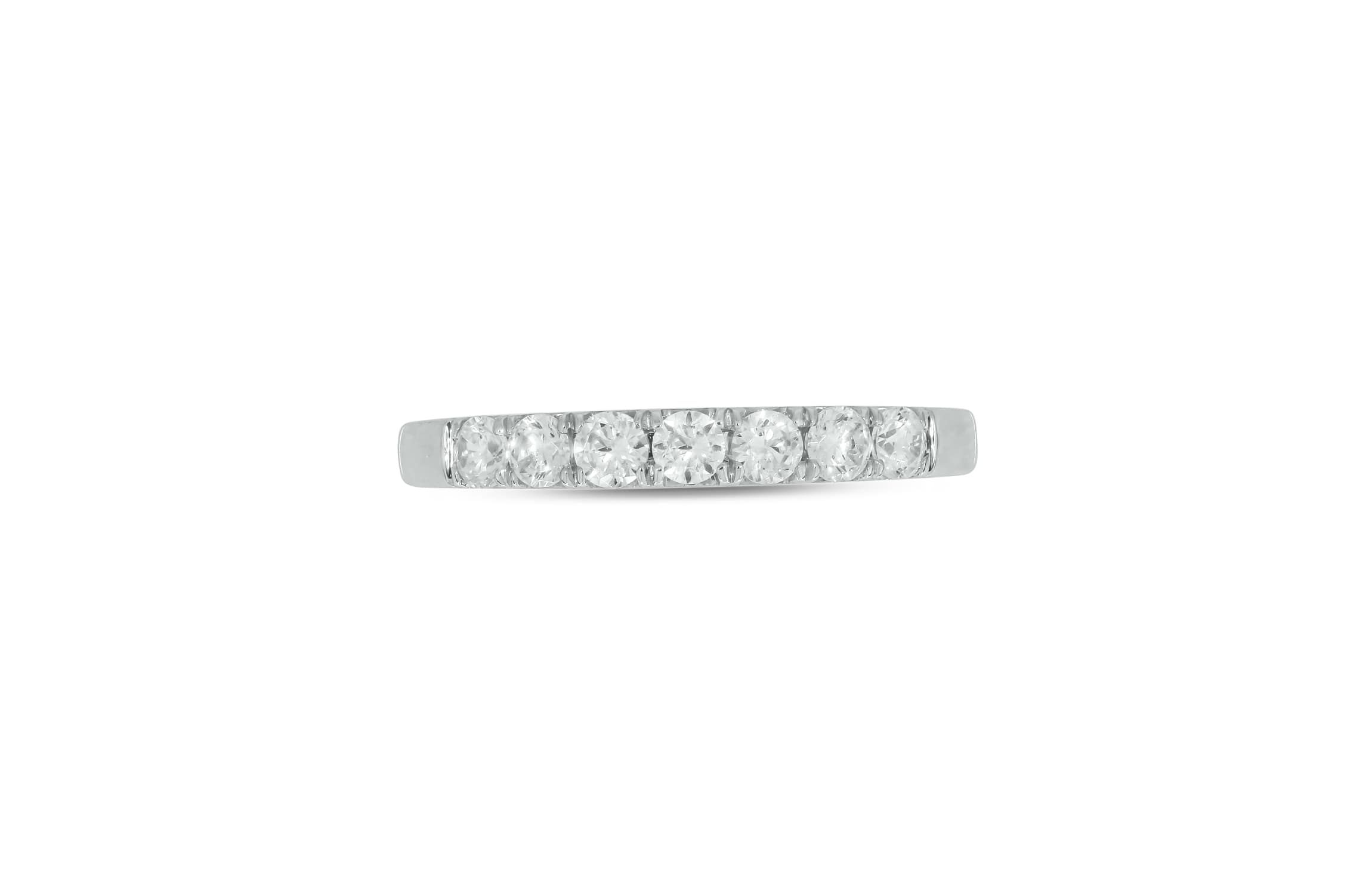 Lab Created 1/2 Carat Lab-Grown Diamond Luxurious Anniversary Ring in Sterling Silver