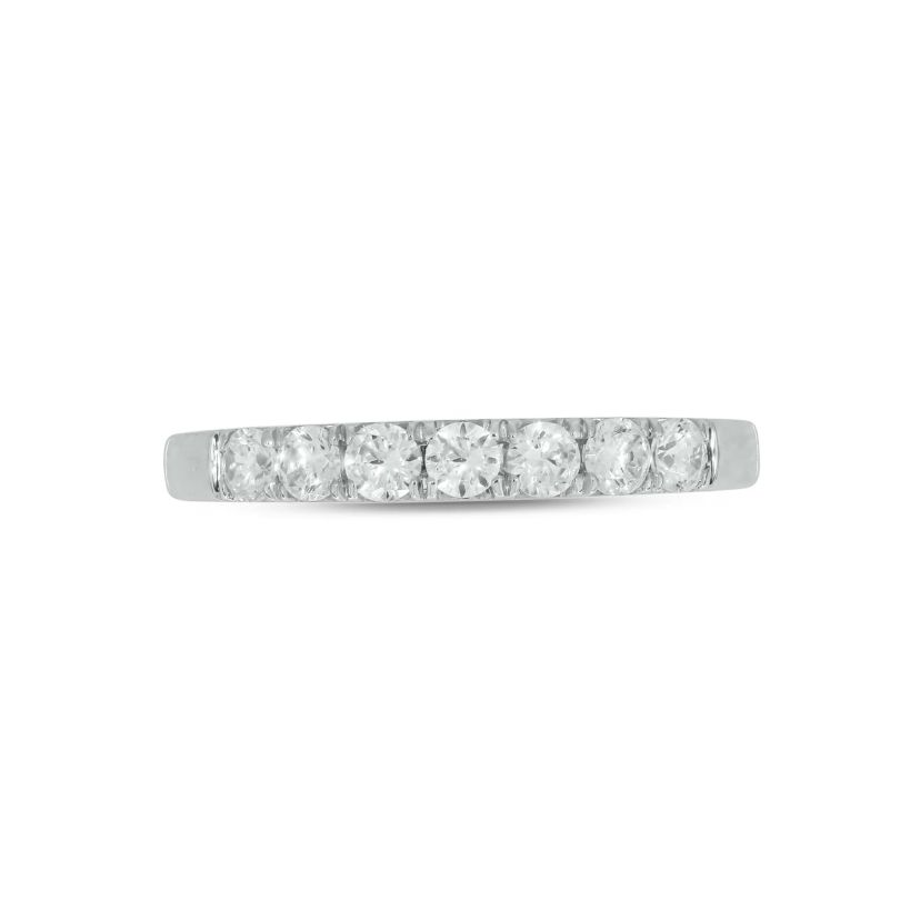 Lab Created 1/2 Carat Lab-Grown Diamond Luxurious Anniversary Ring in Sterling Silver