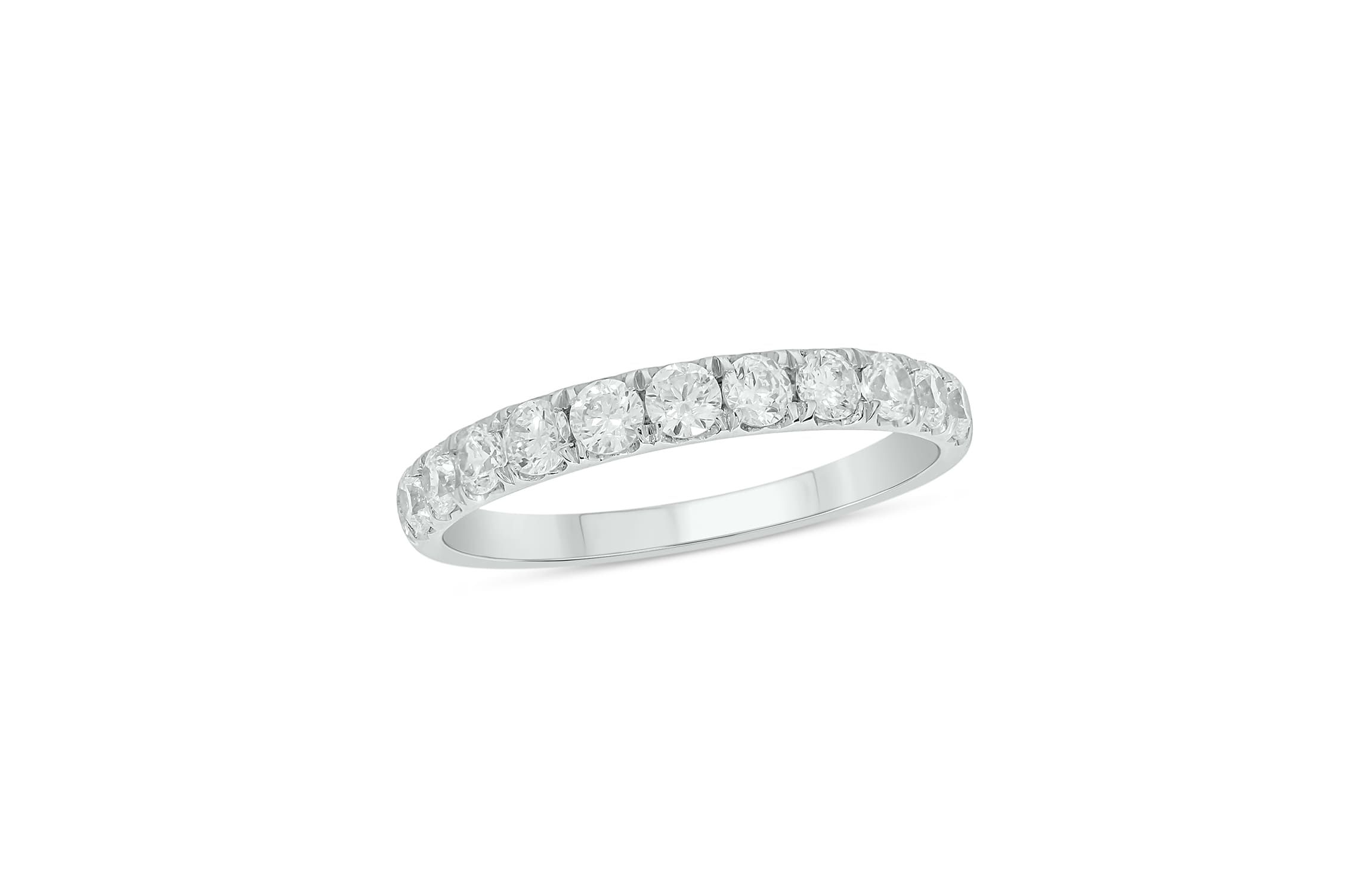 Lab Created 3/4 Carat Lab-Grown Diamond Elegant  Anniversary Ring in Sterling Silver