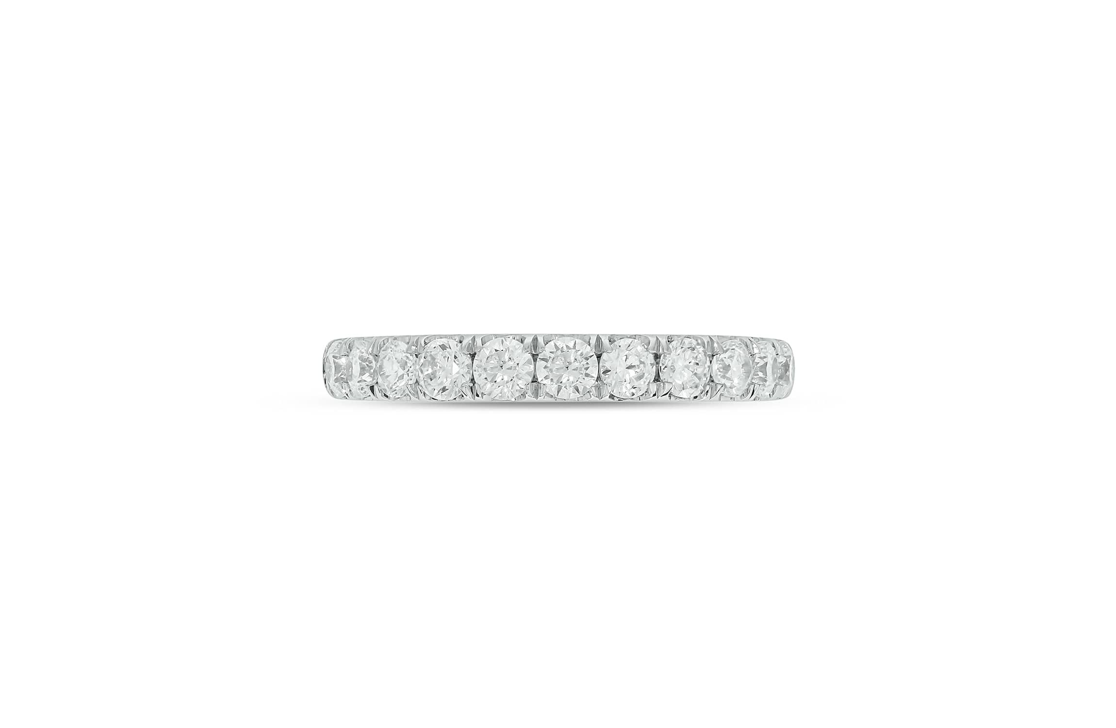 Lab Created 3/4 Carat Lab-Grown Diamond Elegant  Anniversary Ring in Sterling Silver