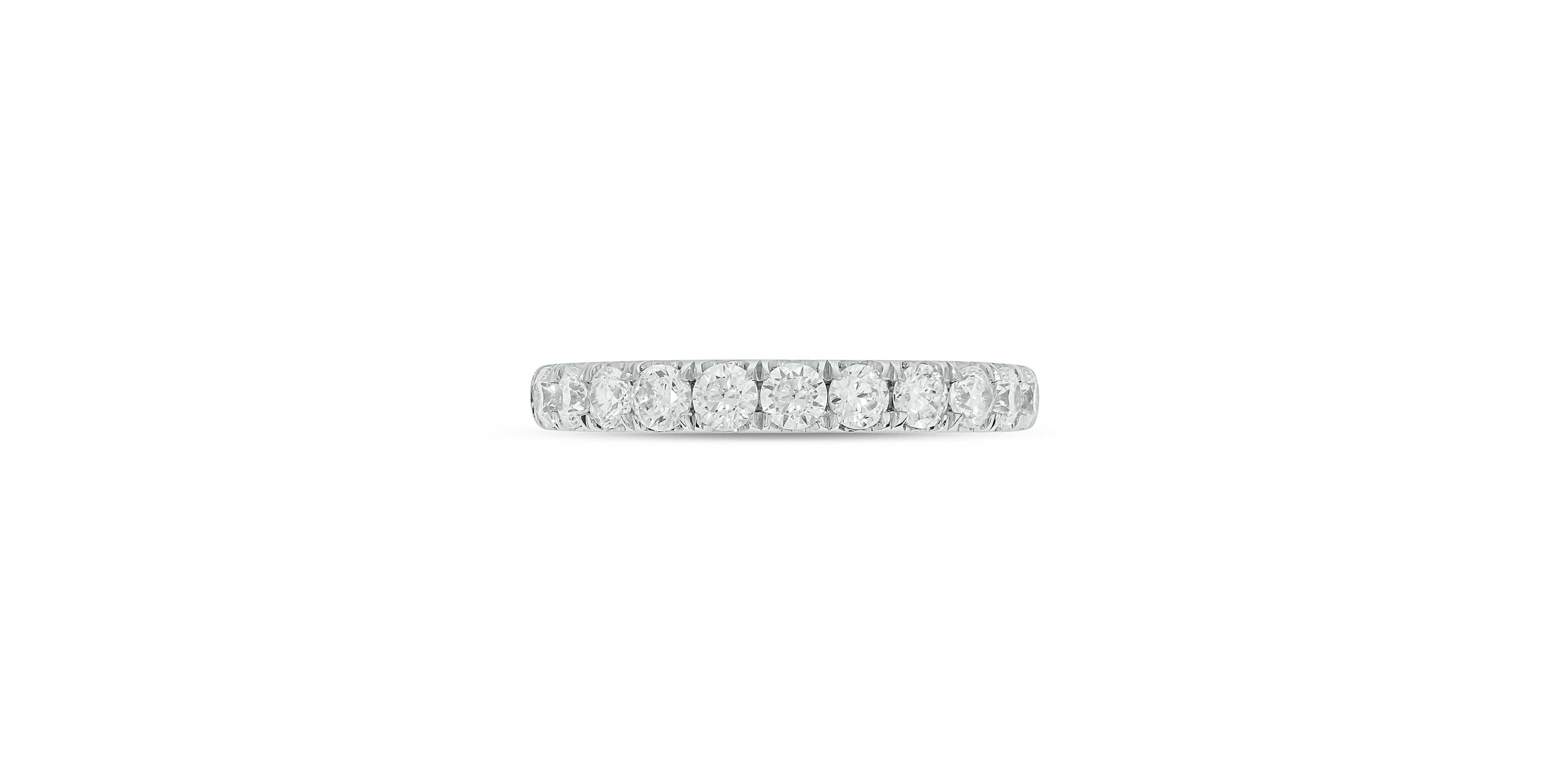 Lab Created 3/4 Carat Lab-Grown Diamond Elegant  Anniversary Ring in Sterling Silver