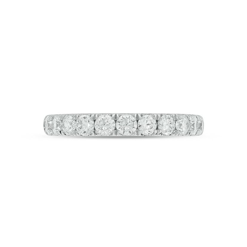 Lab Created 3/4 Carat Lab-Grown Diamond Elegant  Anniversary Ring in Sterling Silver