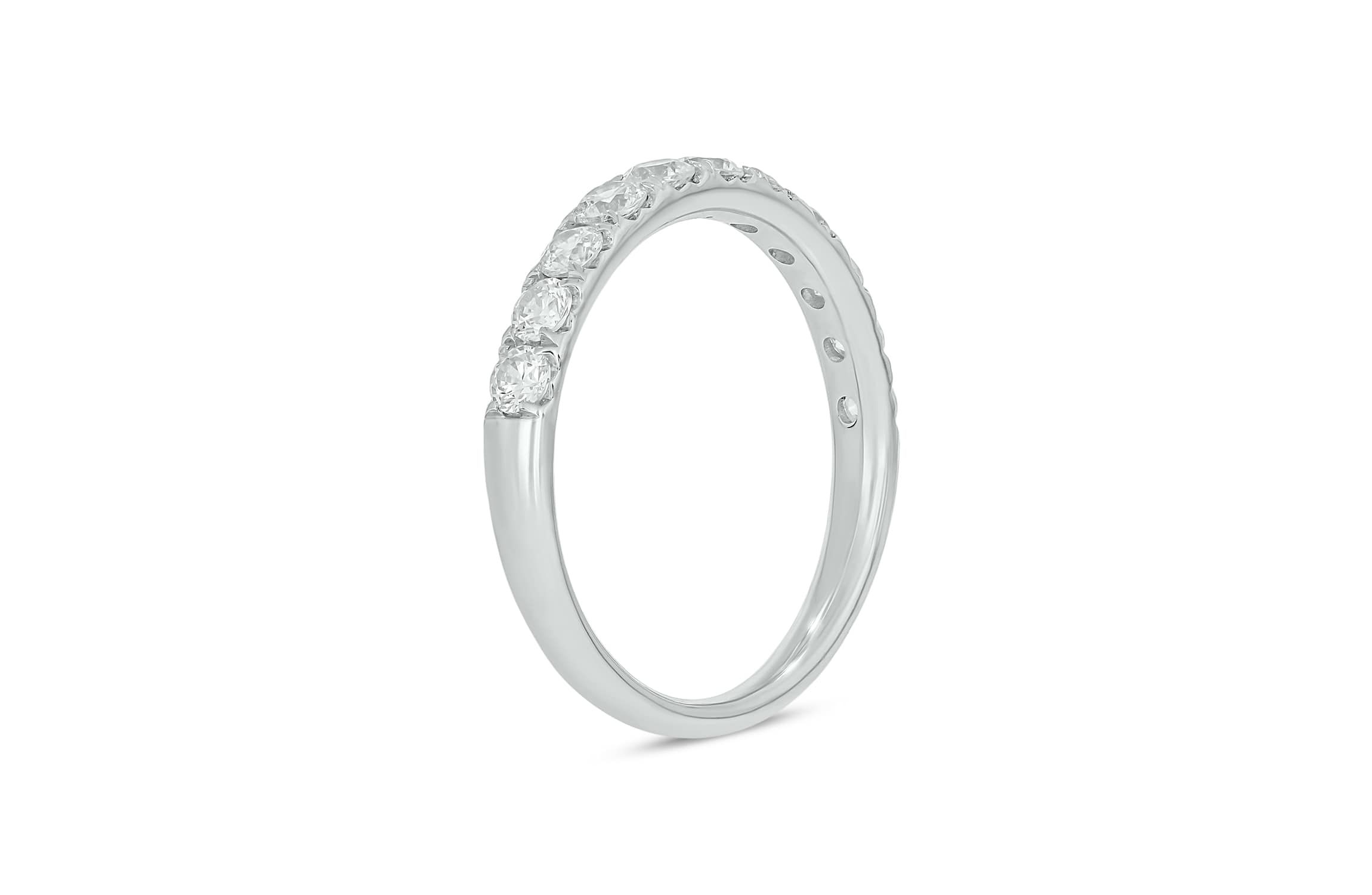 Lab Created 3/4 Carat Lab-Grown Diamond Elegant  Anniversary Ring in Sterling Silver