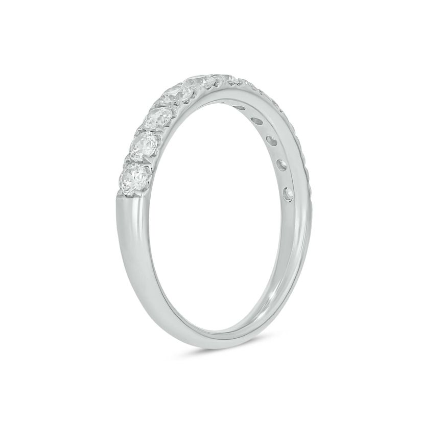 Lab Created 3/4 Carat Lab-Grown Diamond Elegant  Anniversary Ring in Sterling Silver