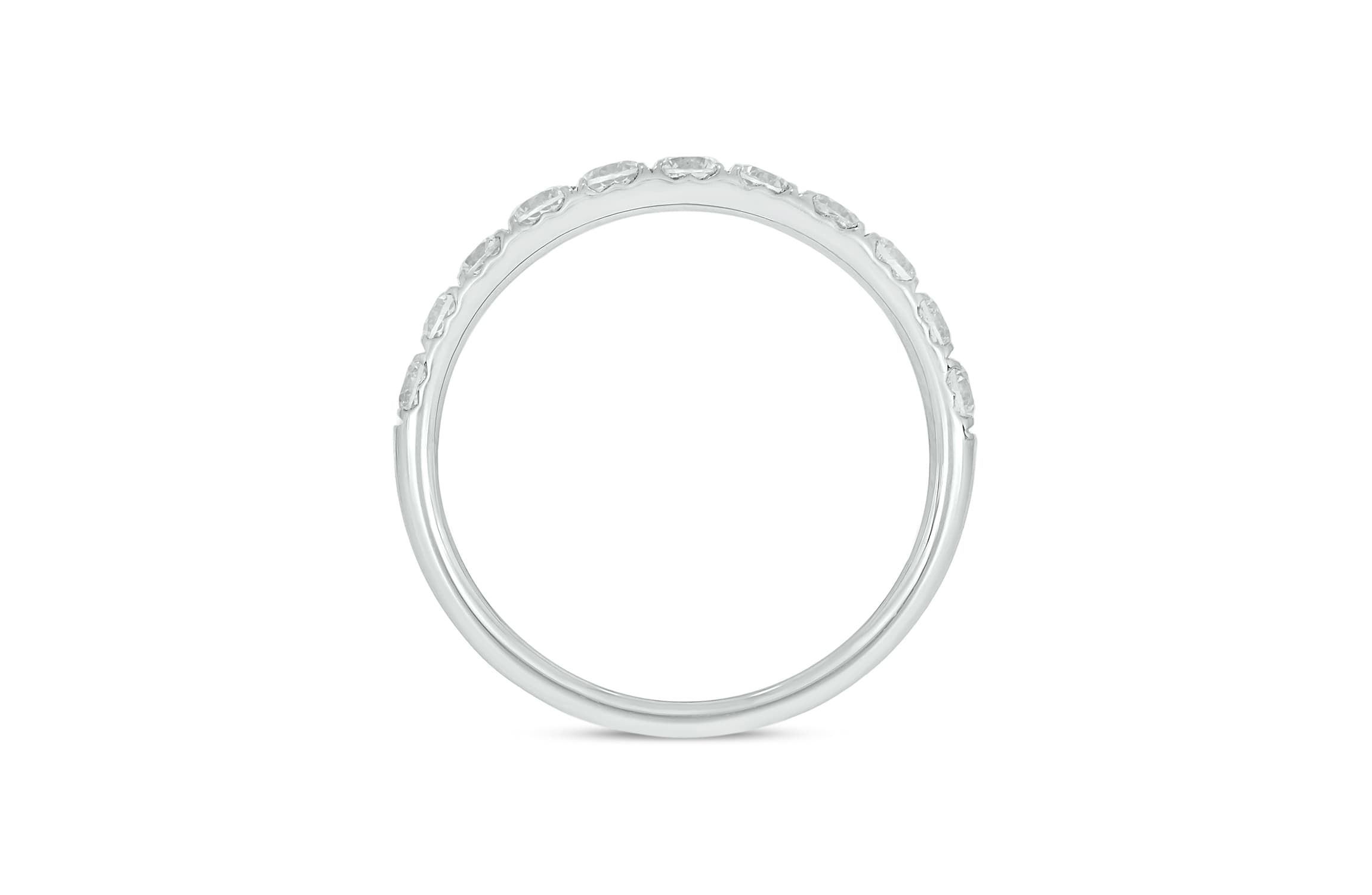 Lab Created 3/4 Carat Lab-Grown Diamond Elegant  Anniversary Ring in Sterling Silver