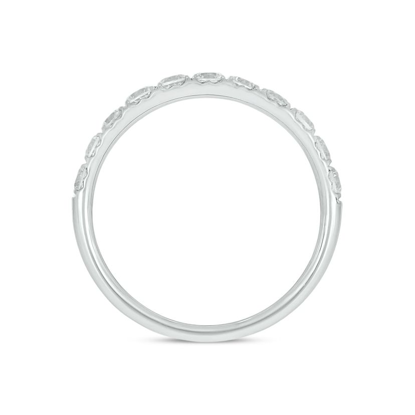Lab Created 3/4 Carat Lab-Grown Diamond Elegant  Anniversary Ring in Sterling Silver