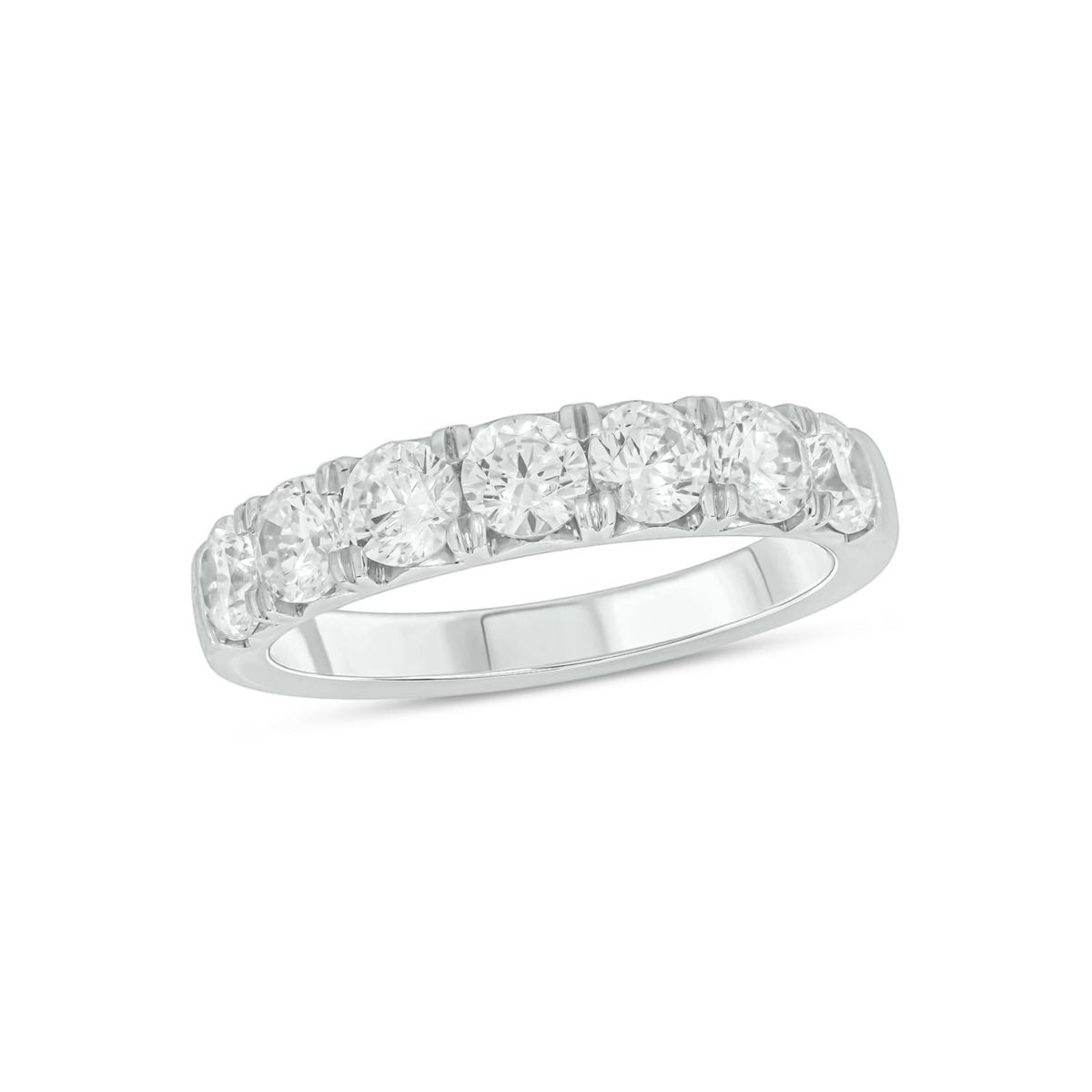 Lab Created 1 1/2 Carat Lab-Grown Diamond Timeless elegance  Anniversary Ring in Sterling Silver