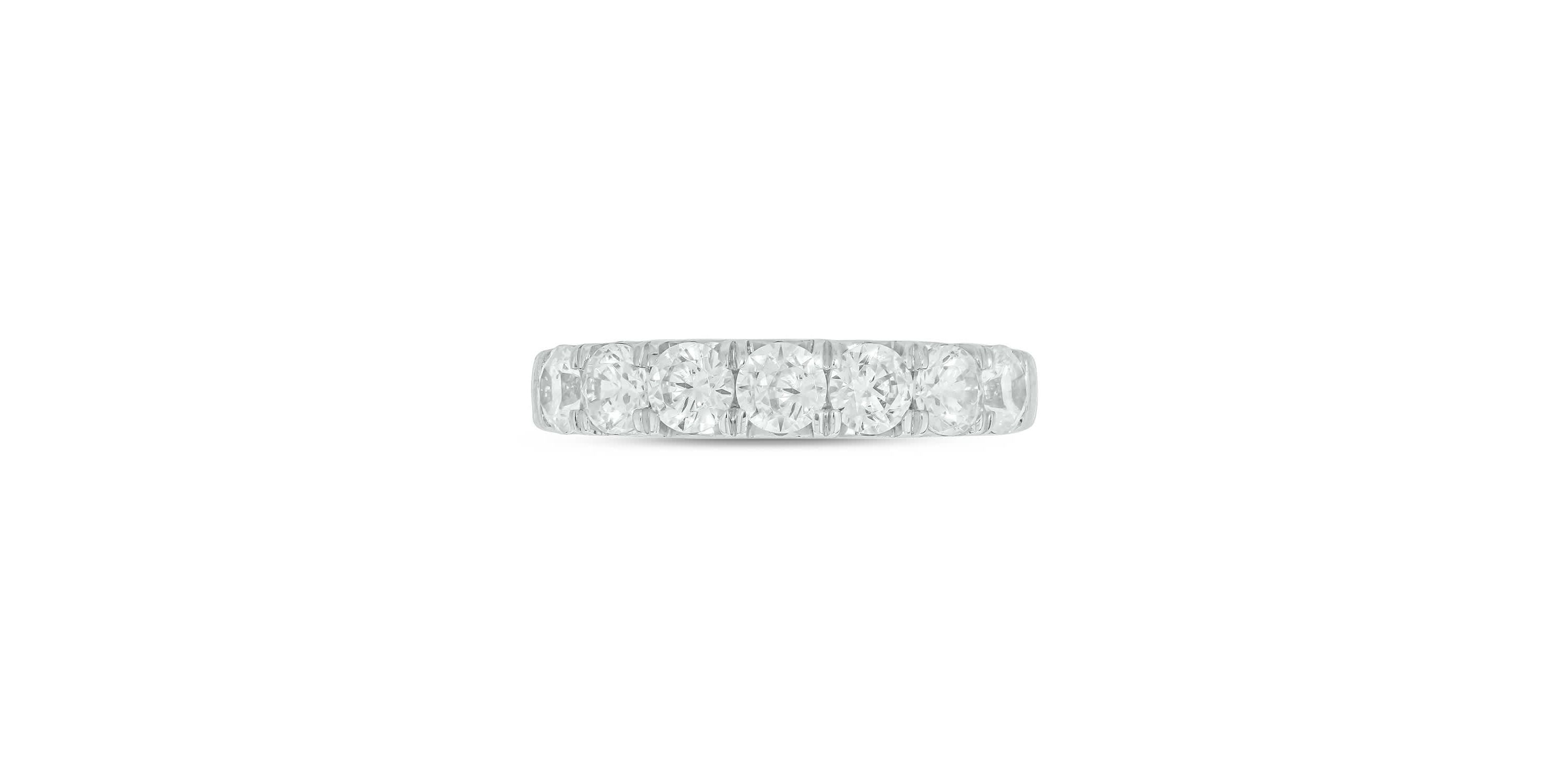 Lab Created 1 1/2 Carat Lab-Grown Diamond Timeless elegance  Anniversary Ring in Sterling Silver