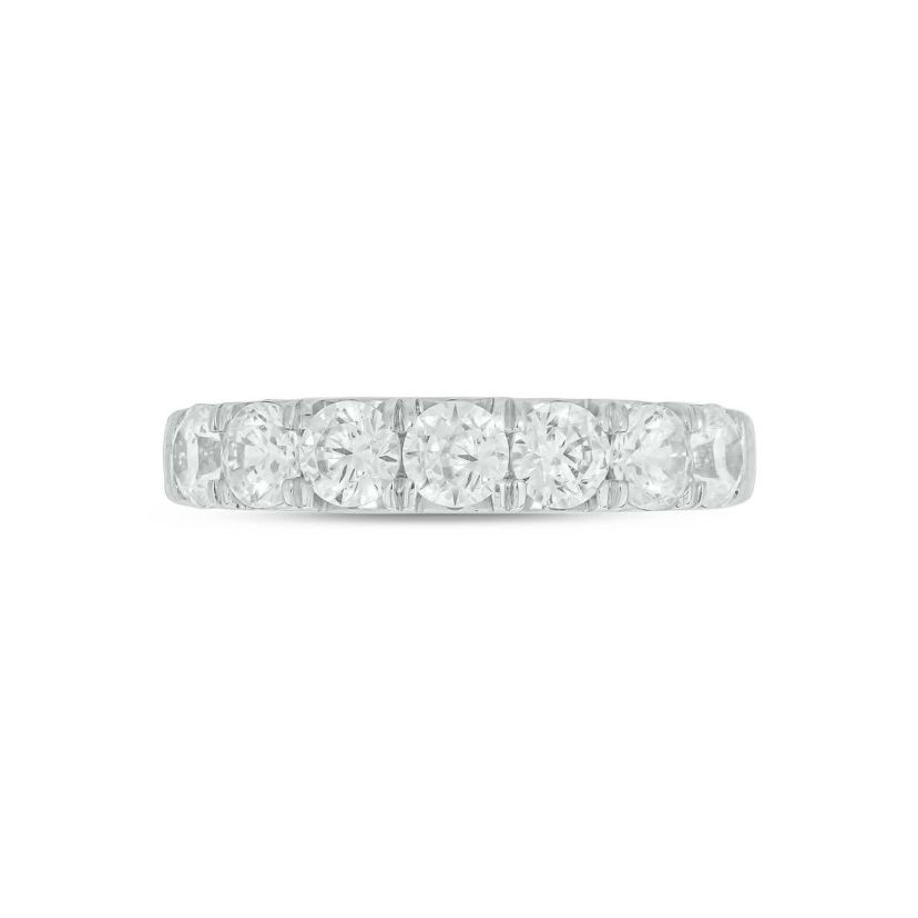 Lab Created 1 1/2 Carat Lab-Grown Diamond Timeless elegance  Anniversary Ring in Sterling Silver