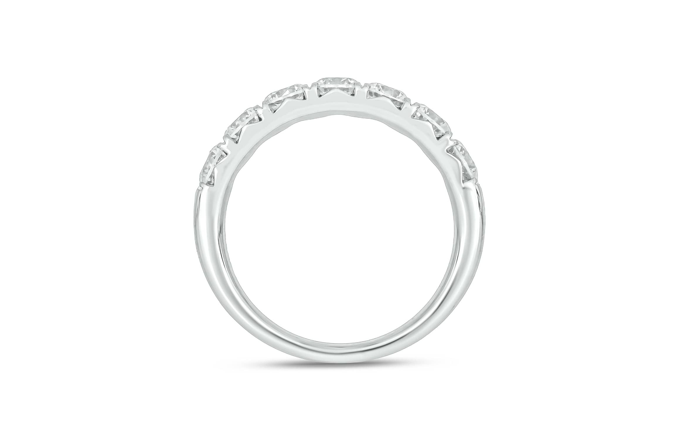 Lab Created 1 1/2 Carat Lab-Grown Diamond Timeless elegance  Anniversary Ring in Sterling Silver