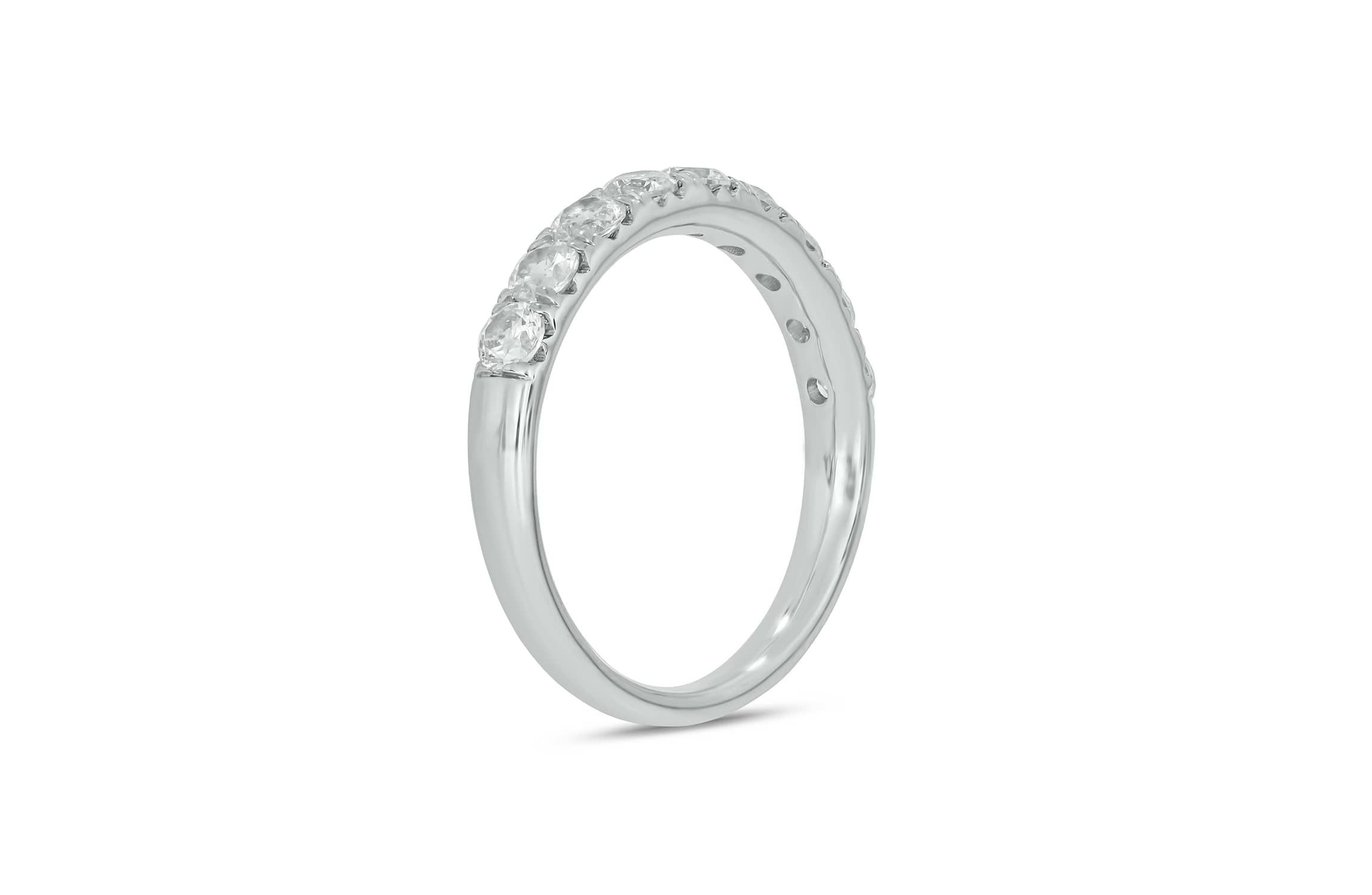 Lab Created 1 Carat Lab-Grown Diamond Anniversary Ring in Sterling Silver
