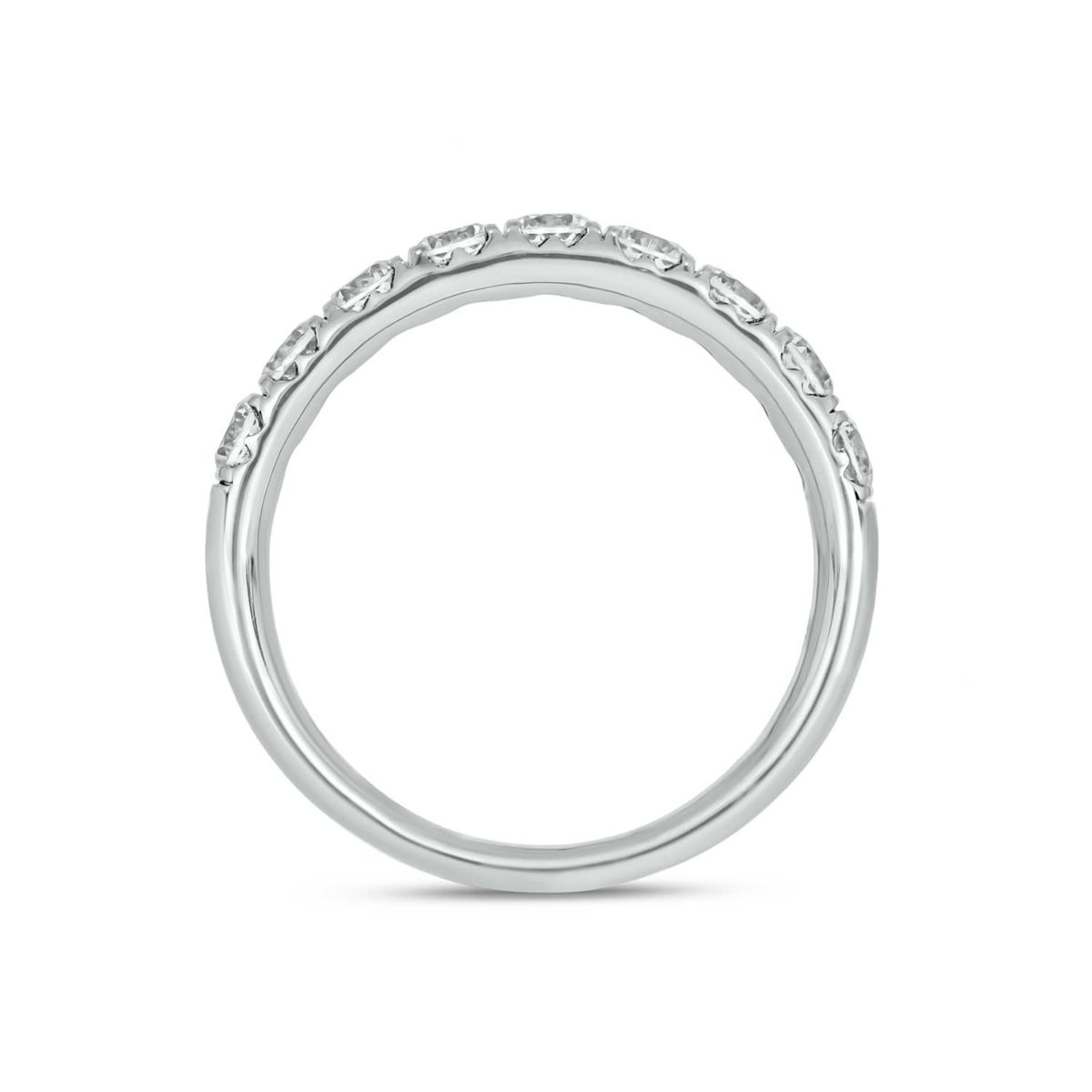 Lab Created 1 Carat Lab-Grown Diamond Anniversary Ring in Sterling Silver
