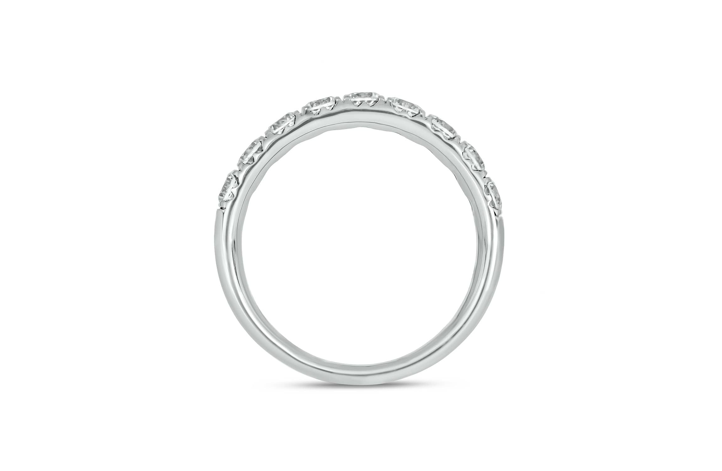 Lab Created 1 Carat Lab-Grown Diamond Anniversary Ring in Sterling Silver