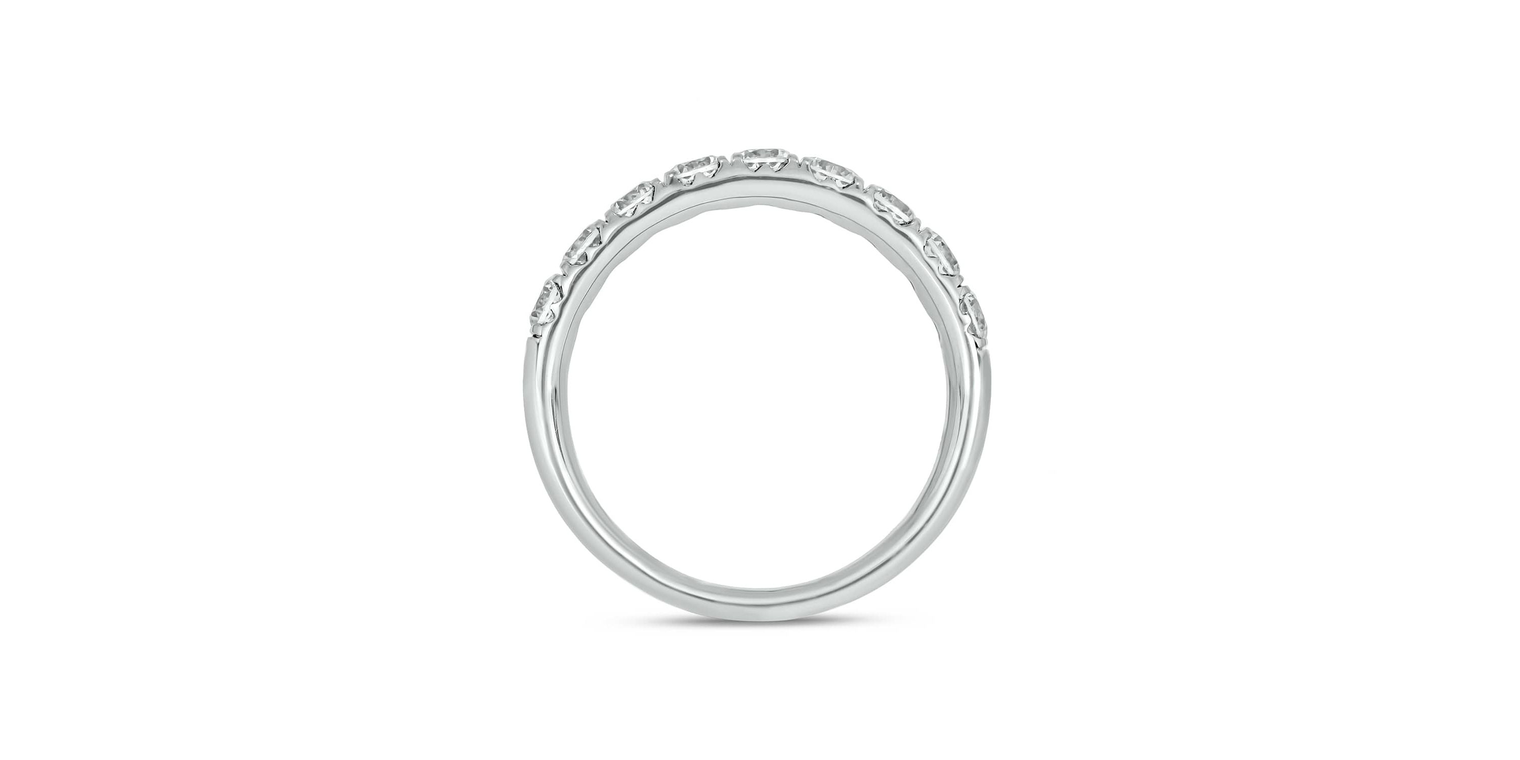 Lab Created 1 Carat Lab-Grown Diamond Anniversary Ring in Sterling Silver