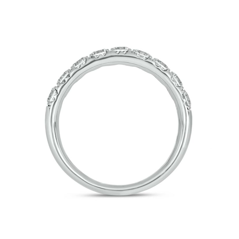 Lab Created 1 Carat Lab-Grown Diamond Anniversary Ring in Sterling Silver