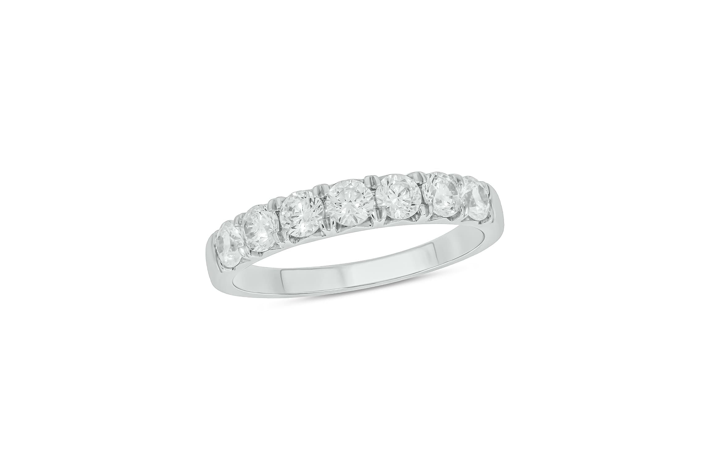 Lab Created 1 Carat Lab-Grown Diamond Playful Anniversary Ring in Sterling Silver