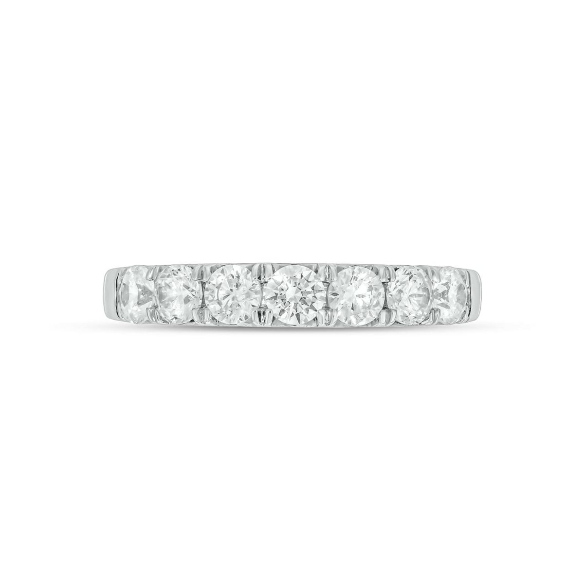 Lab Created 1 Carat Lab-Grown Diamond Playful Anniversary Ring in Sterling Silver