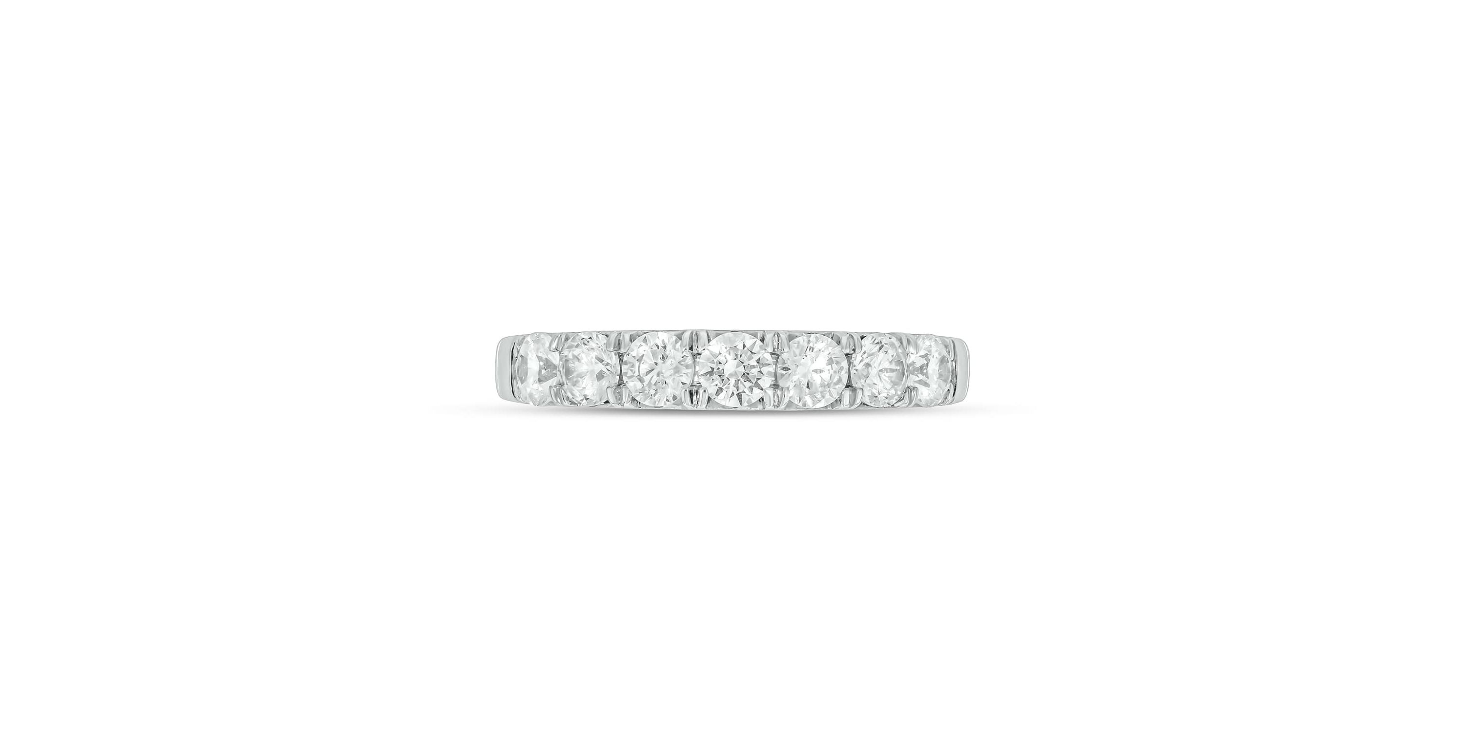 Lab Created 1 Carat Lab-Grown Diamond Playful Anniversary Ring in Sterling Silver