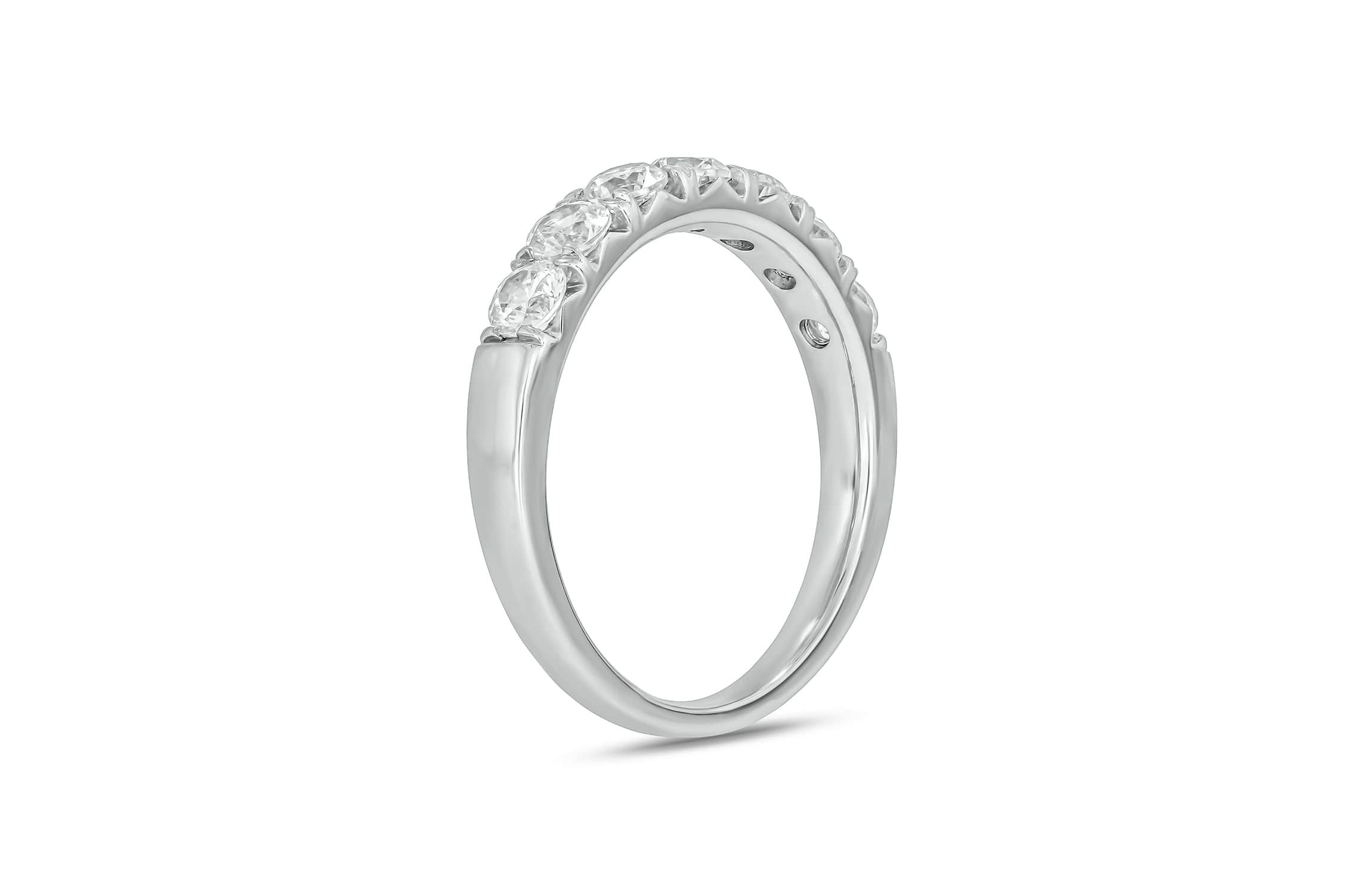 Lab Created 1 Carat Lab-Grown Diamond Playful Anniversary Ring in Sterling Silver