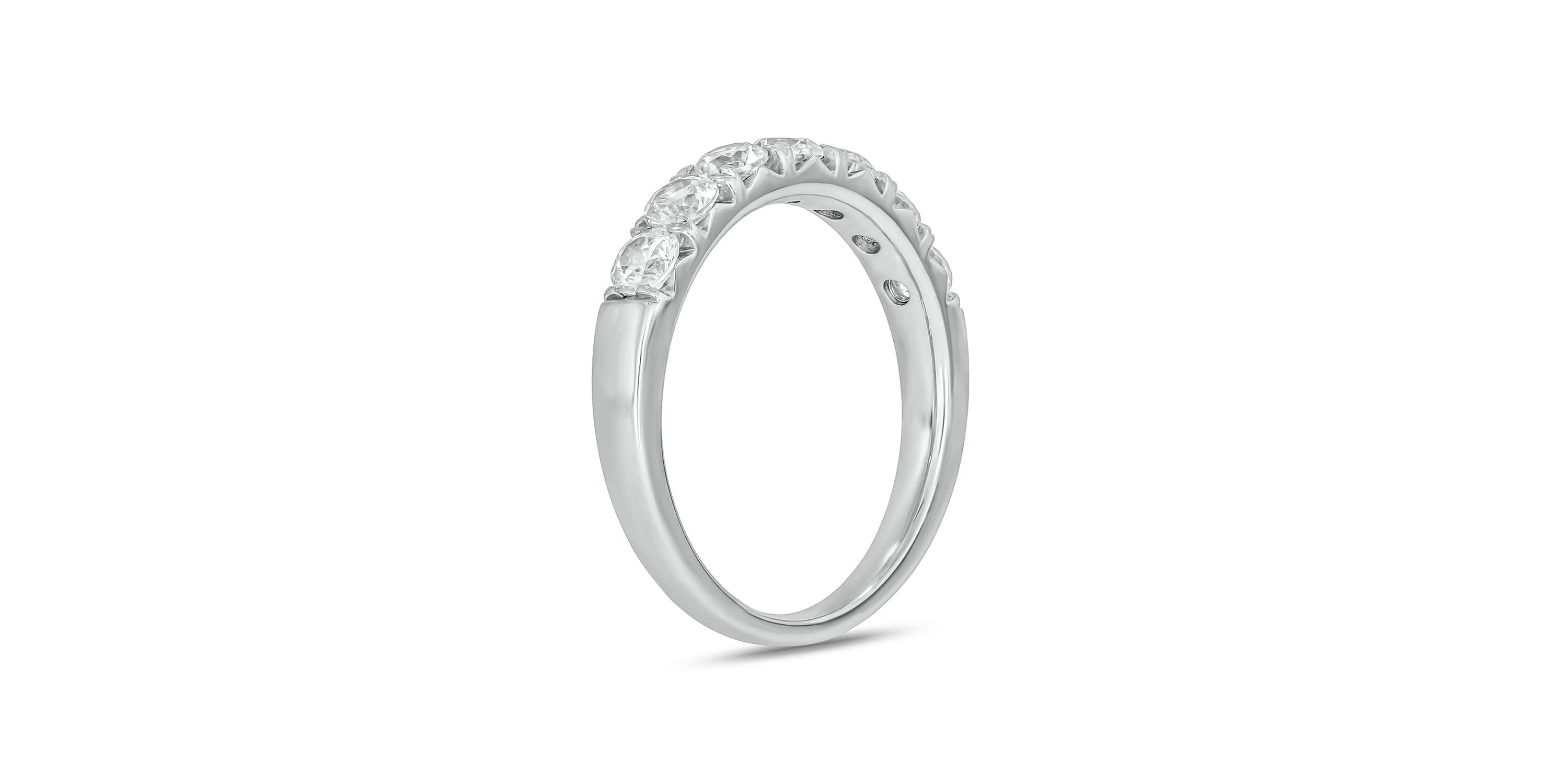 Lab Created 1 Carat Lab-Grown Diamond Playful Anniversary Ring in Sterling Silver