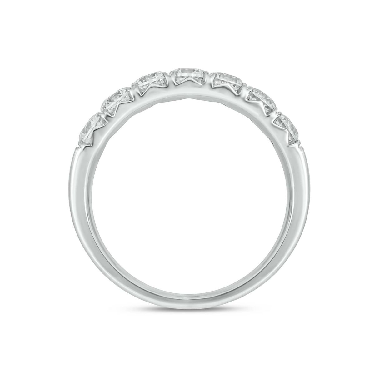 Lab Created 1 Carat Lab-Grown Diamond Playful Anniversary Ring in Sterling Silver