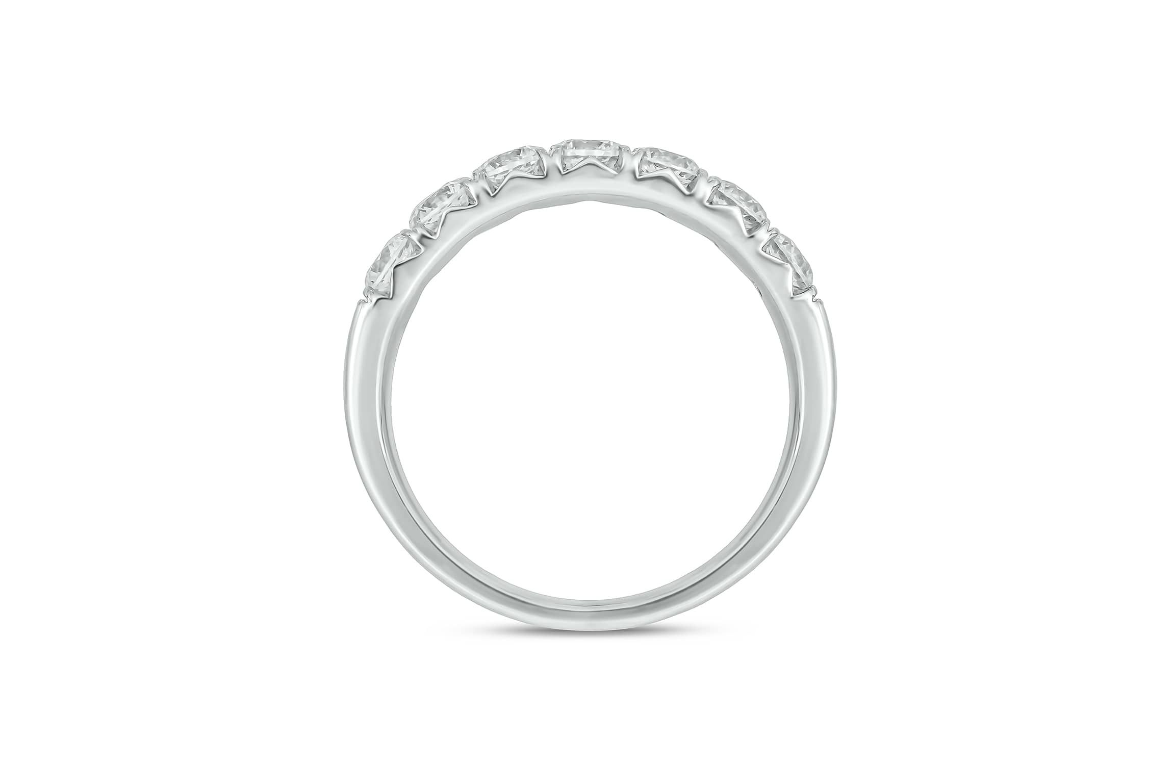 Lab Created 1 Carat Lab-Grown Diamond Playful Anniversary Ring in Sterling Silver