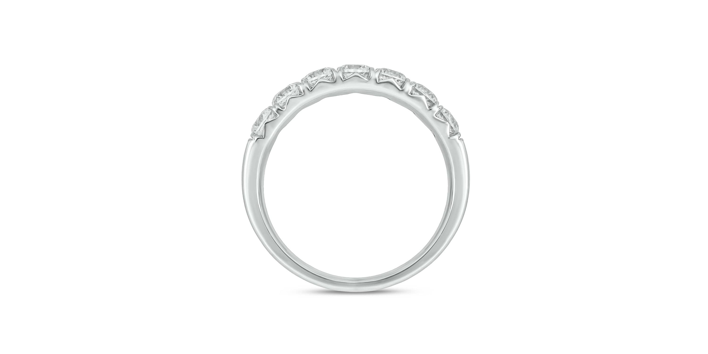 Lab Created 1 Carat Lab-Grown Diamond Playful Anniversary Ring in Sterling Silver