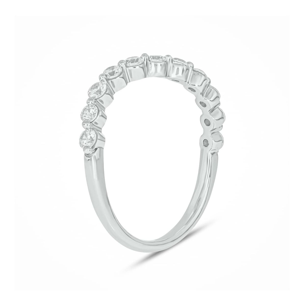 Lab Created 1/2 Carat Lab-Grown Diamond S Flow Anniversary Ring in Sterling Silver