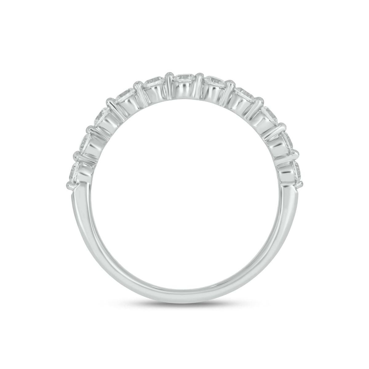 Lab Created 1/2 Carat Lab-Grown Diamond S Flow Anniversary Ring in Sterling Silver