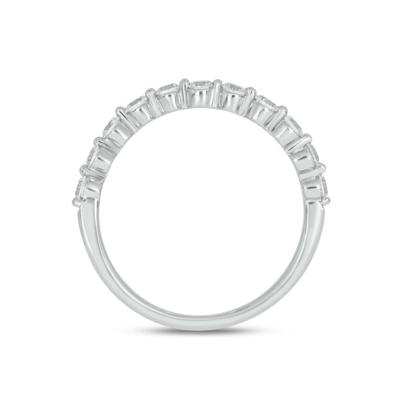Lab Created 1/2 Carat Lab-Grown Diamond S Flow Anniversary Ring in Sterling Silver