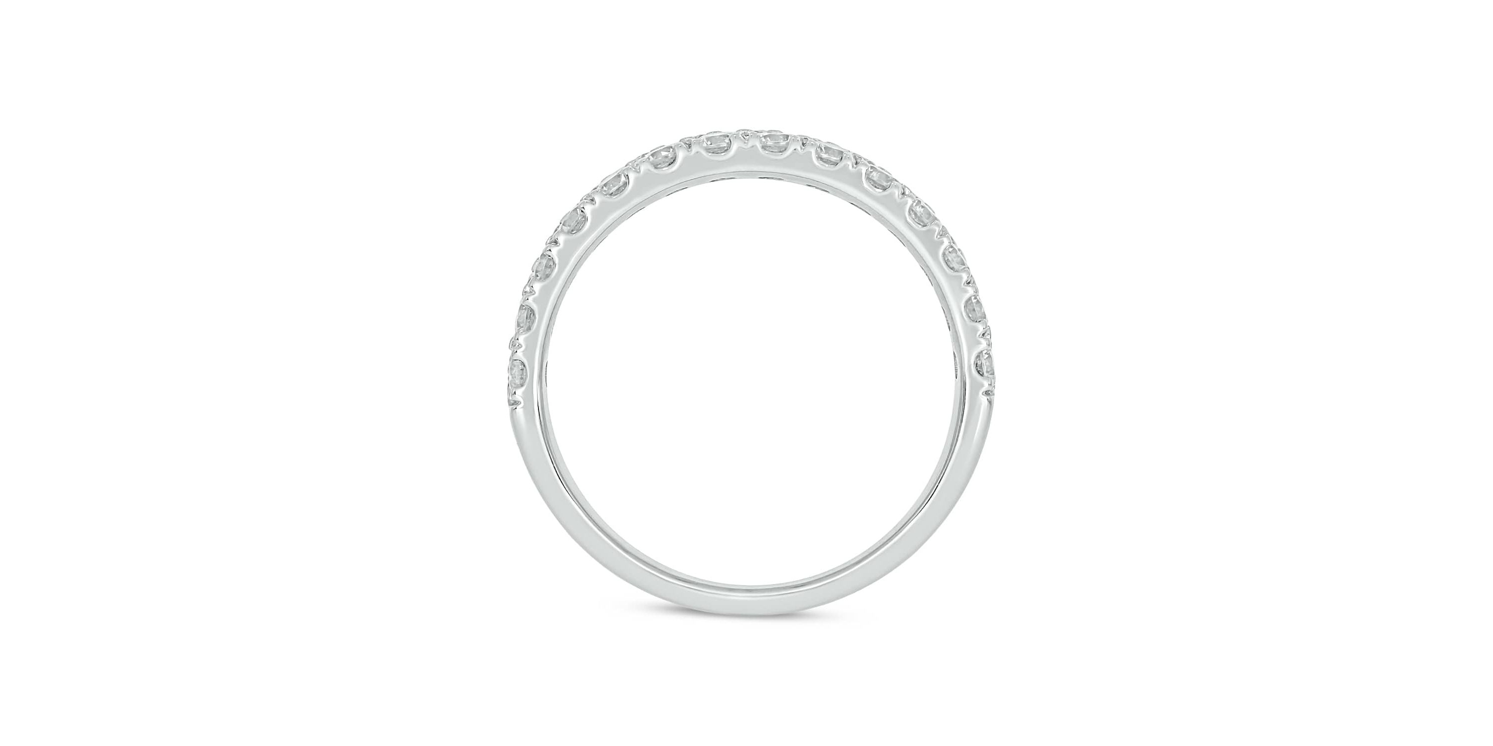 Lab Created 2 Carat Lab-Grown Multi-Row Diamond Anniversary Ring in Sterling Silver