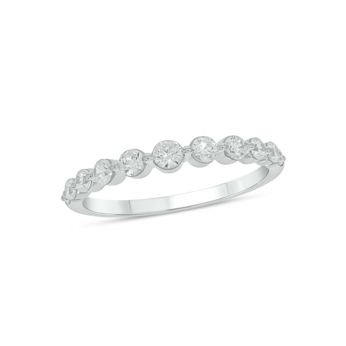 Lab Created 1/2 Carat Lab-Grown Diamond Graduation Ring in Sterling Silver