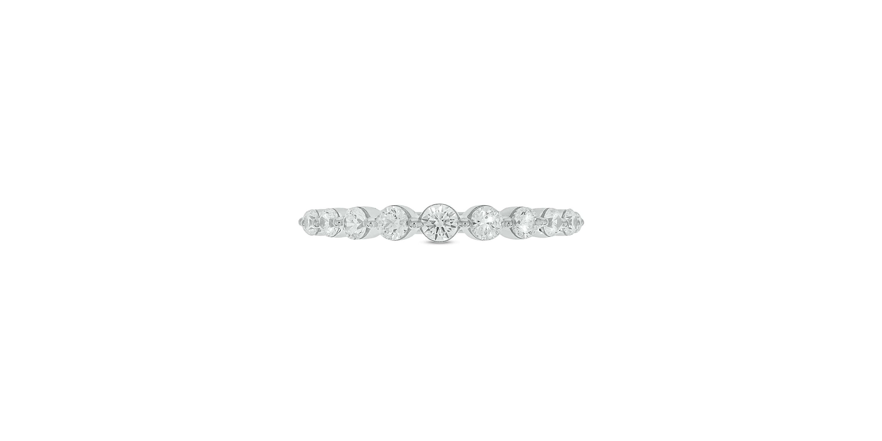 Lab Created 1/2 Carat Lab-Grown Diamond Graduation Ring in Sterling Silver