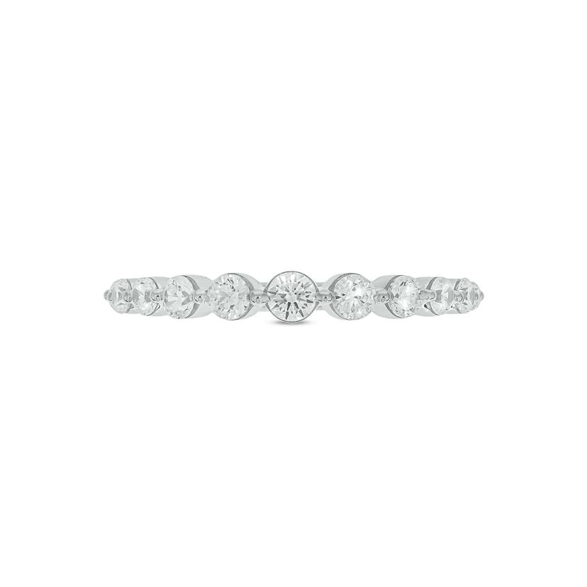 Lab Created 1/2 Carat Lab-Grown Diamond Graduation Ring in Sterling Silver