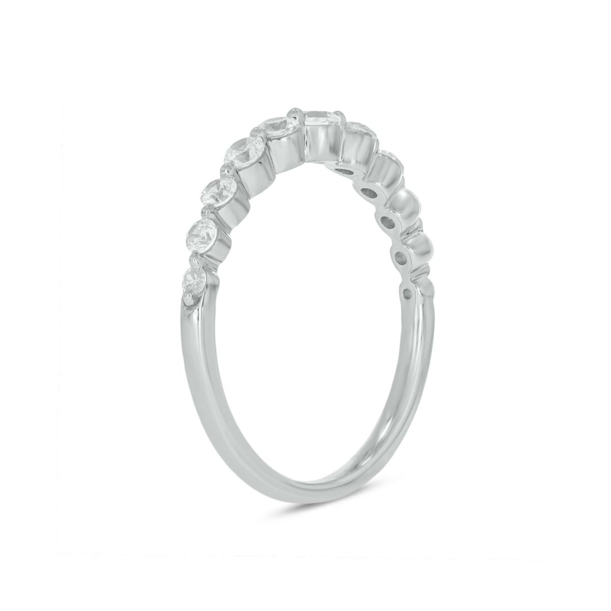 Lab Created 1/2 Carat Lab-Grown Diamond Graduation Ring in Sterling Silver