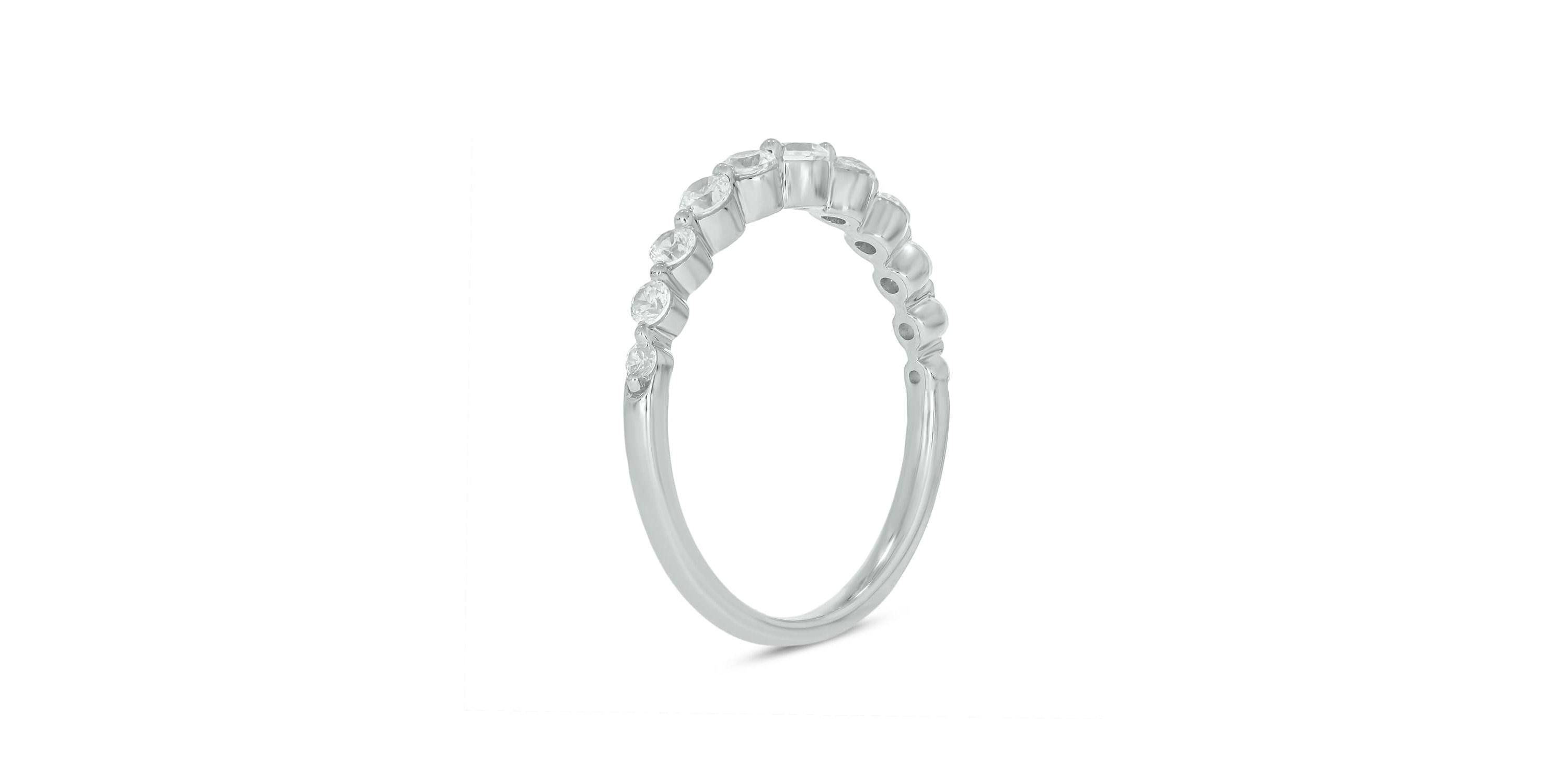 Lab Created 1/2 Carat Lab-Grown Diamond Graduation Ring in Sterling Silver