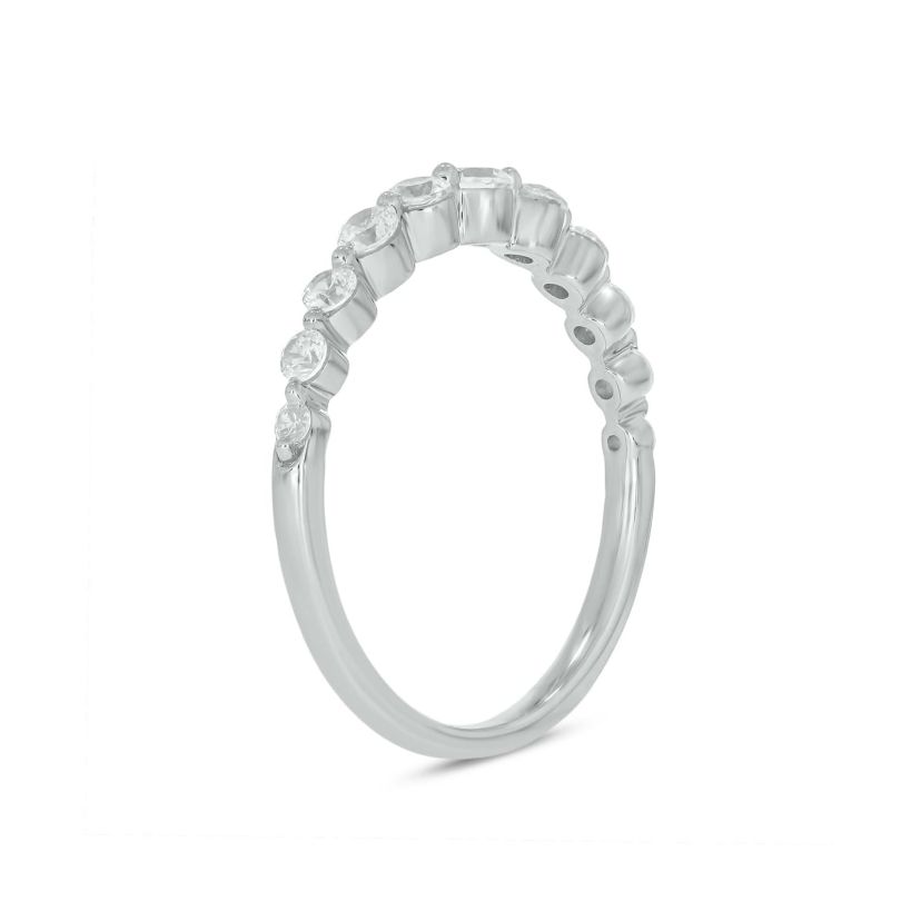 Lab Created 1/2 Carat Lab-Grown Diamond Graduation Ring in Sterling Silver