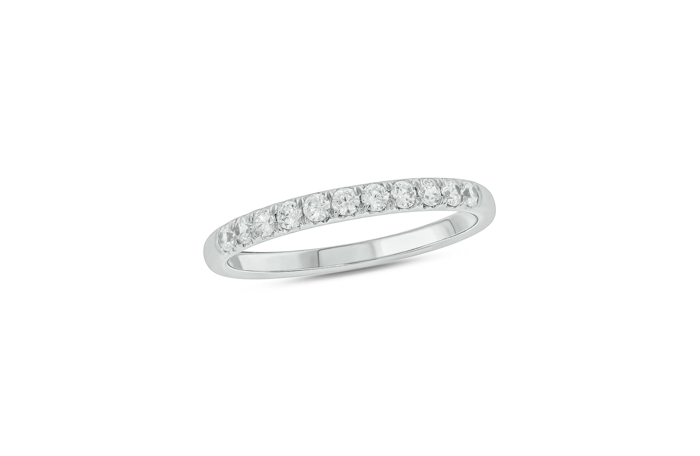 Lab Created 1/3 Carat Lab-Grown Diamond Elegant Anniversary Ring in Sterling Silver