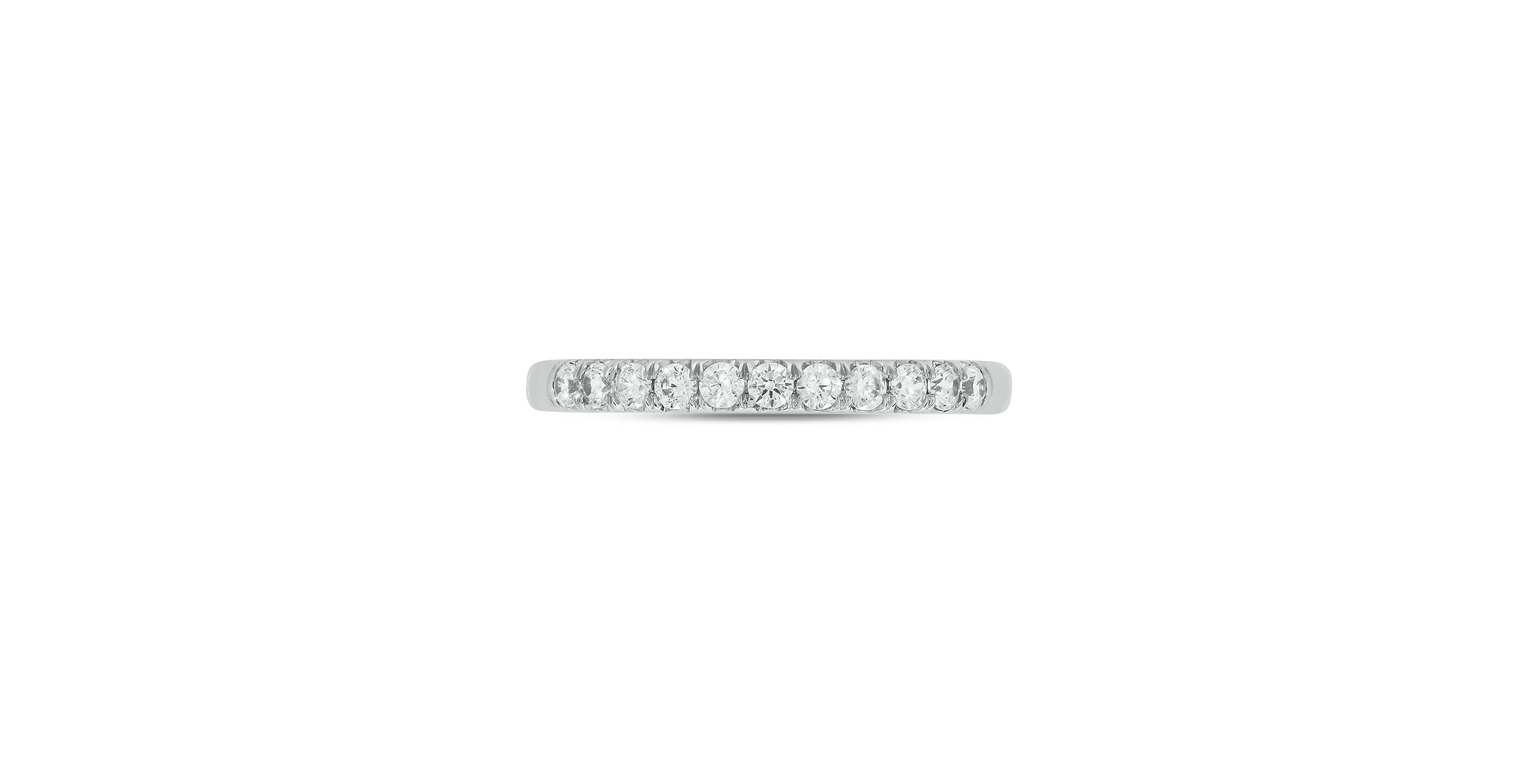 Lab Created 1/3 Carat Lab-Grown Diamond Elegant Anniversary Ring in Sterling Silver
