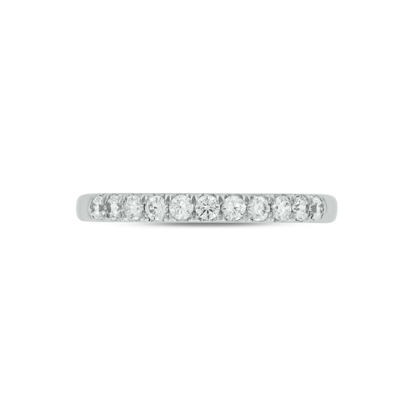 Lab Created 1/3 Carat Lab-Grown Diamond Elegant Anniversary Ring in Sterling Silver